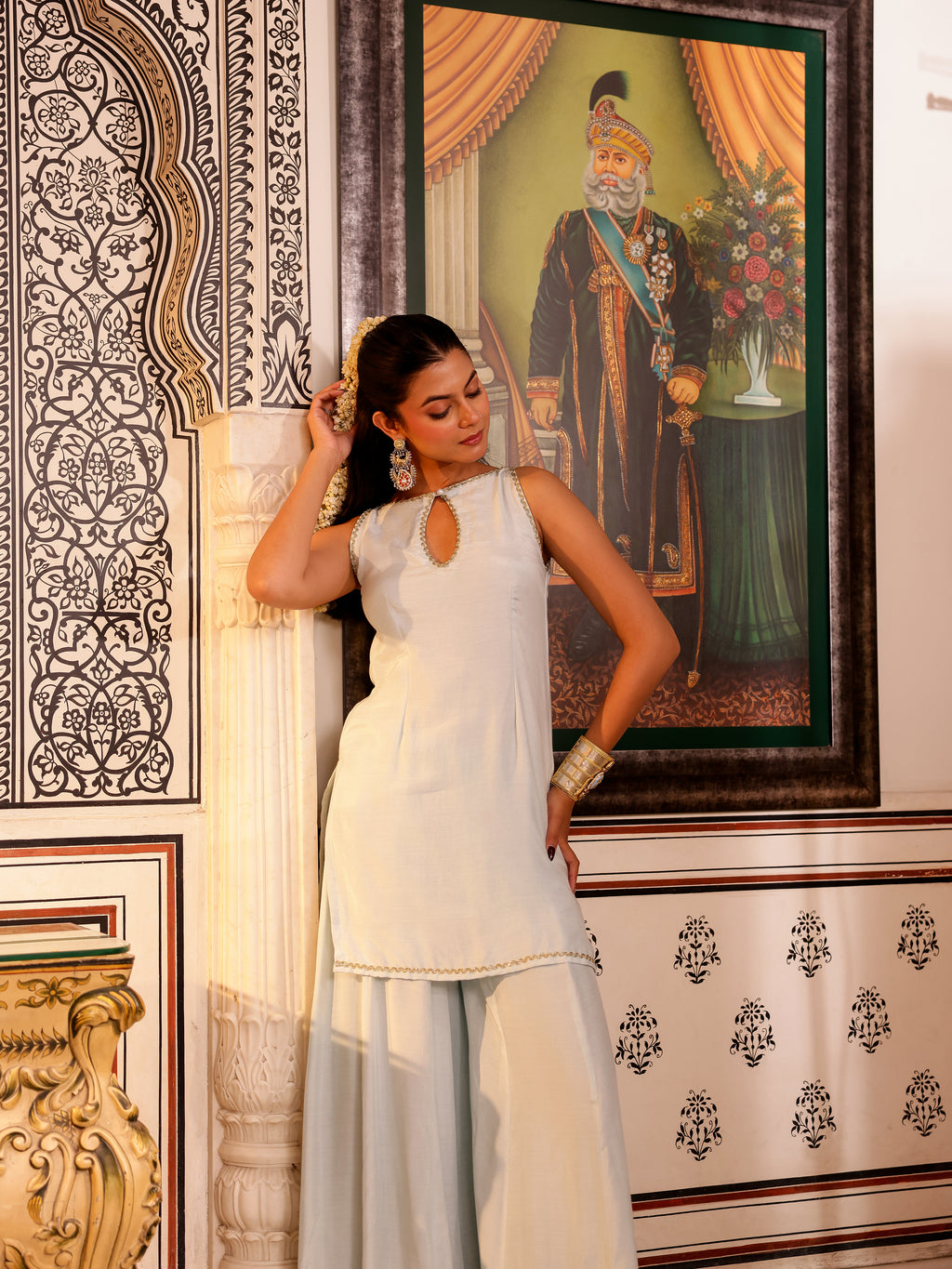 Pravya Solid Muslin Coord Set