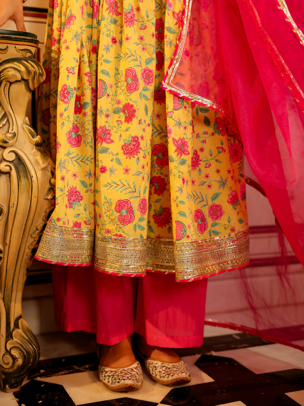Anindita Handblock Cotton Suit Set