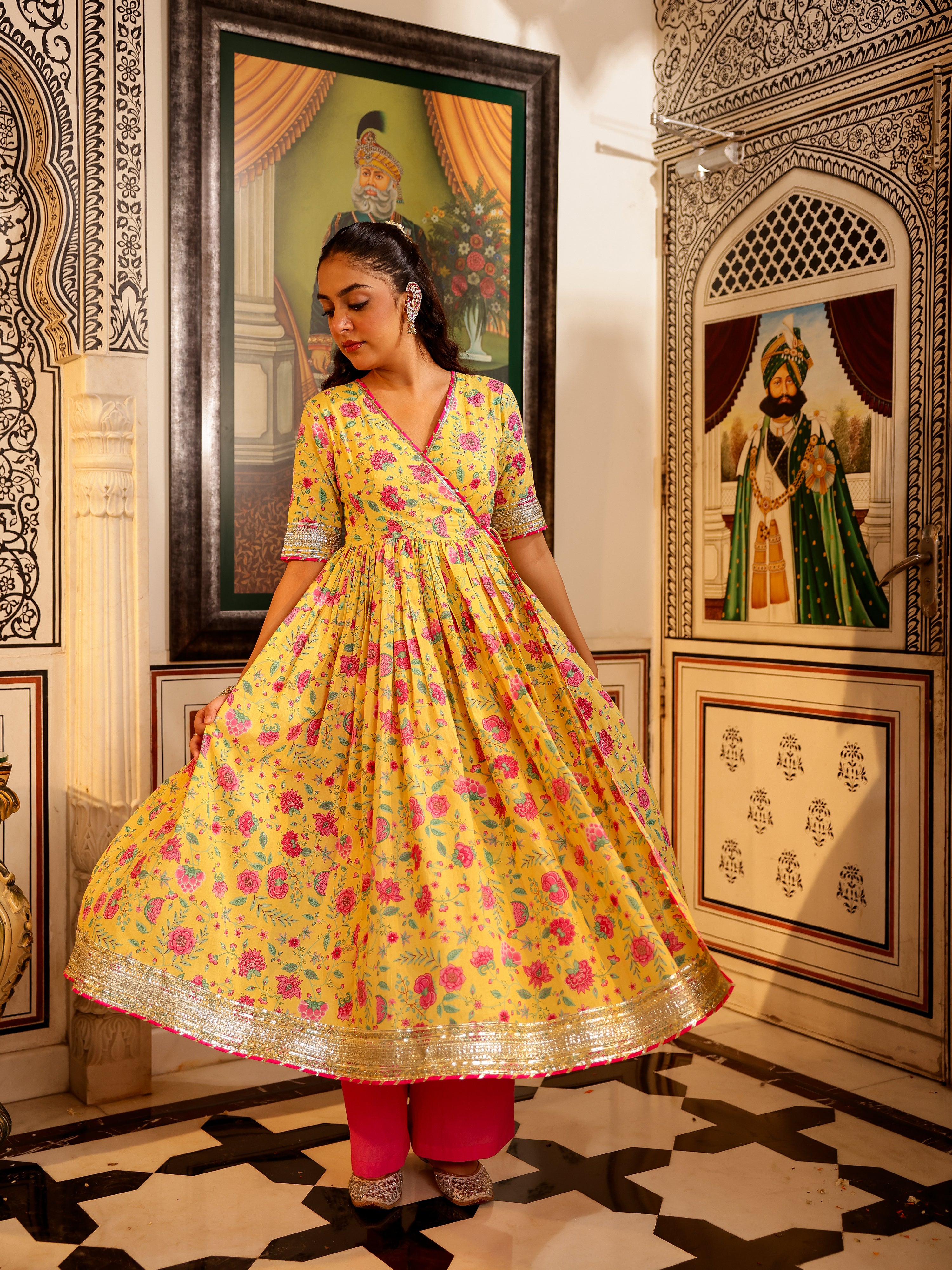 Anindita Handblock Cotton Suit Set