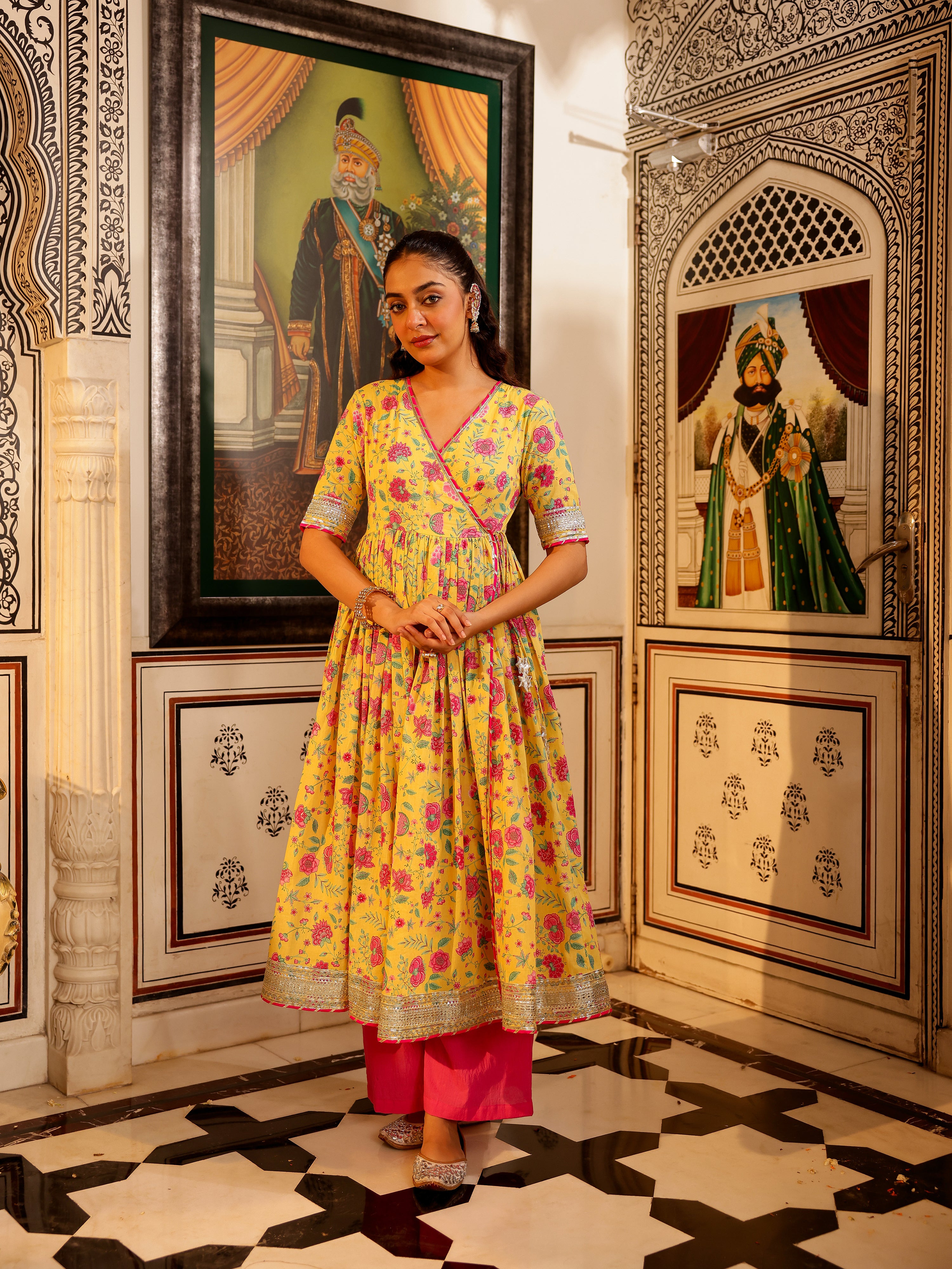 Anindita Handblock Cotton Suit Set