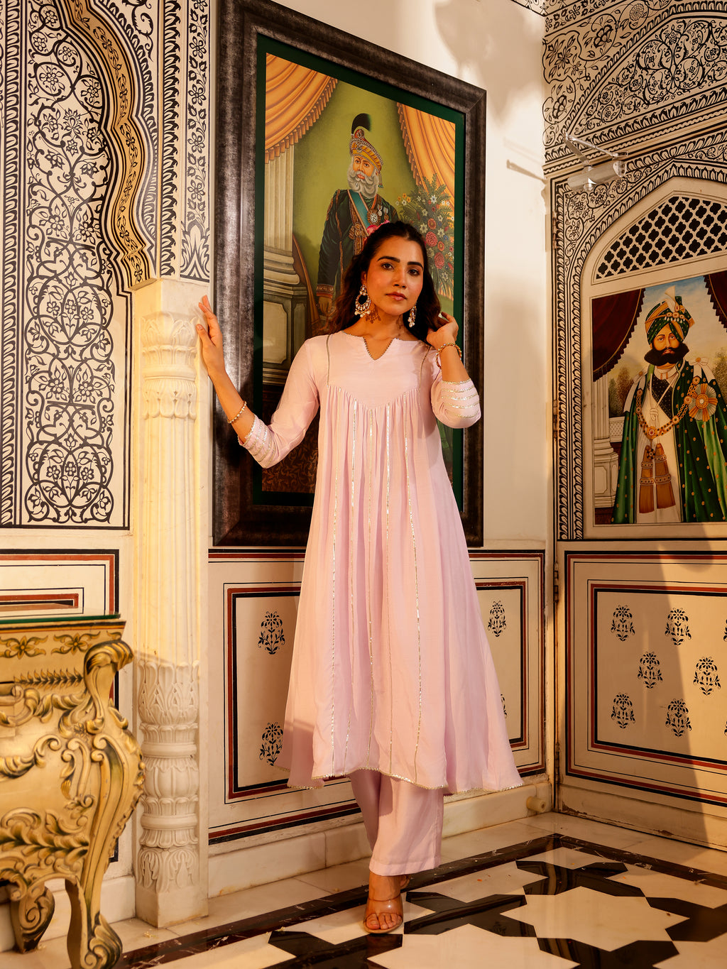 Satvika Solid Muslin Kurta Set