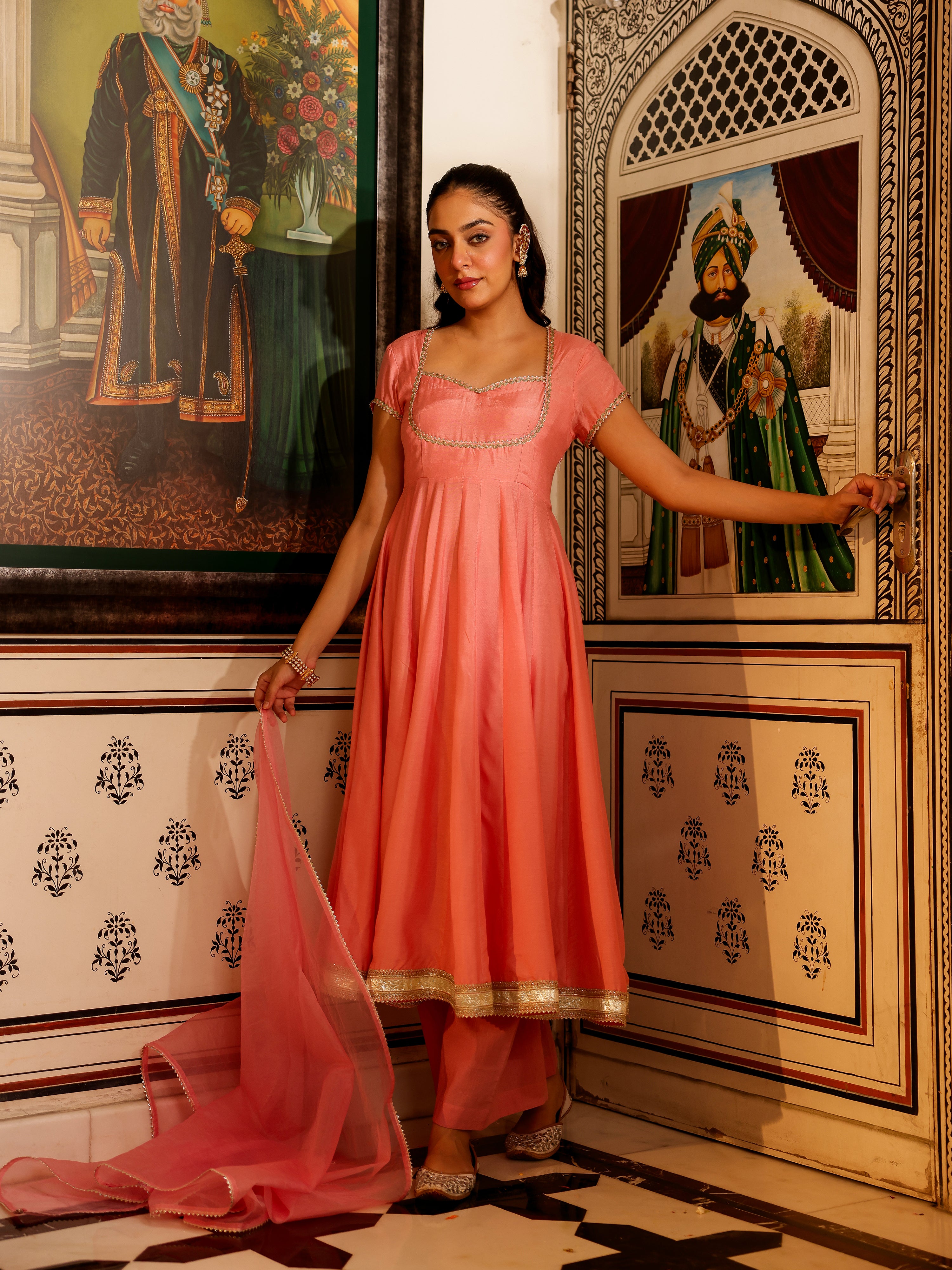 Suhriti Solid Muslin Suit Set