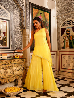 Kavyan Solid Georgette Coord Set