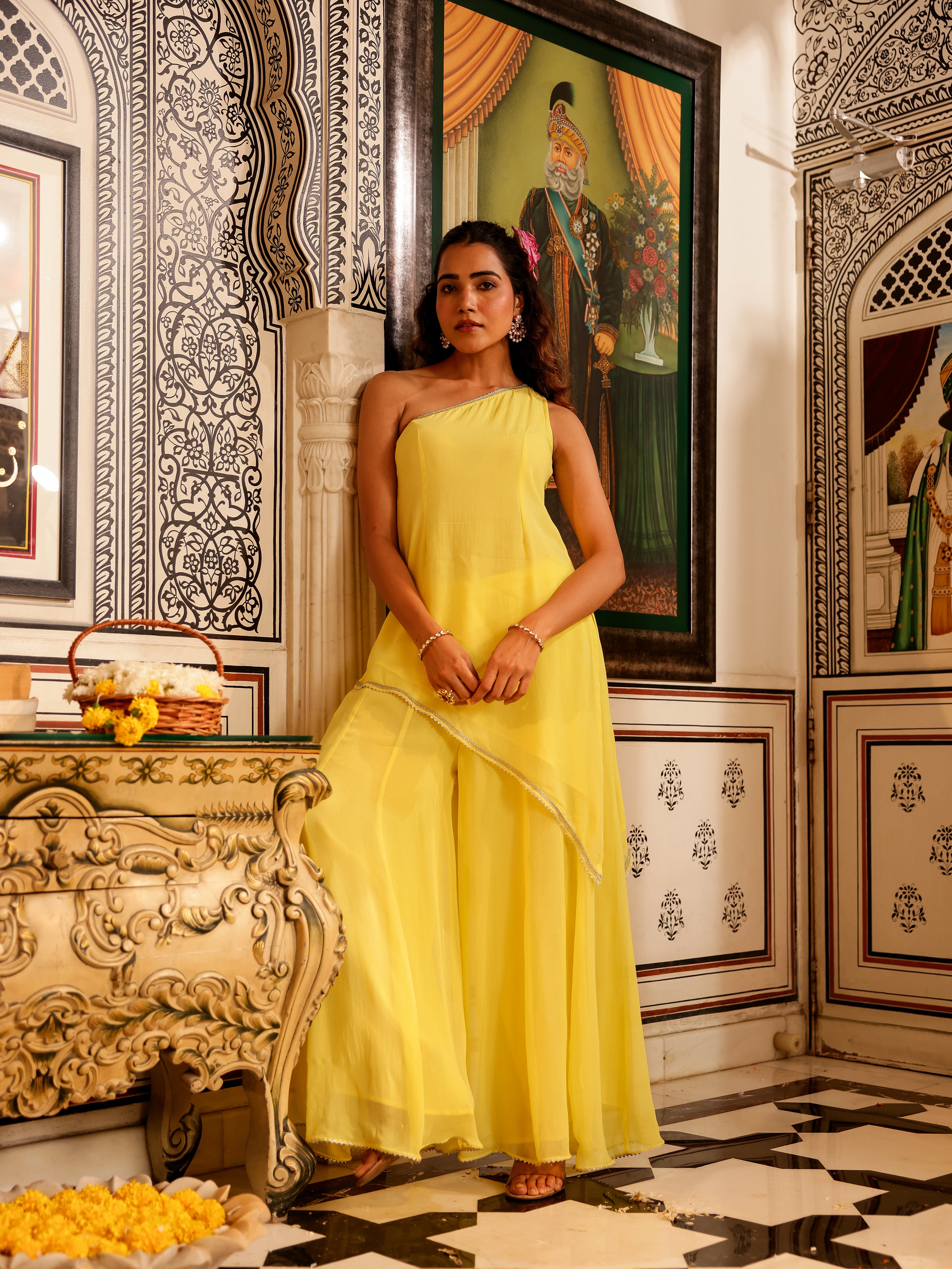 Kavyan Solid Georgette Coord Set