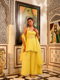 Bhavya Solid Georgette Sharara Set