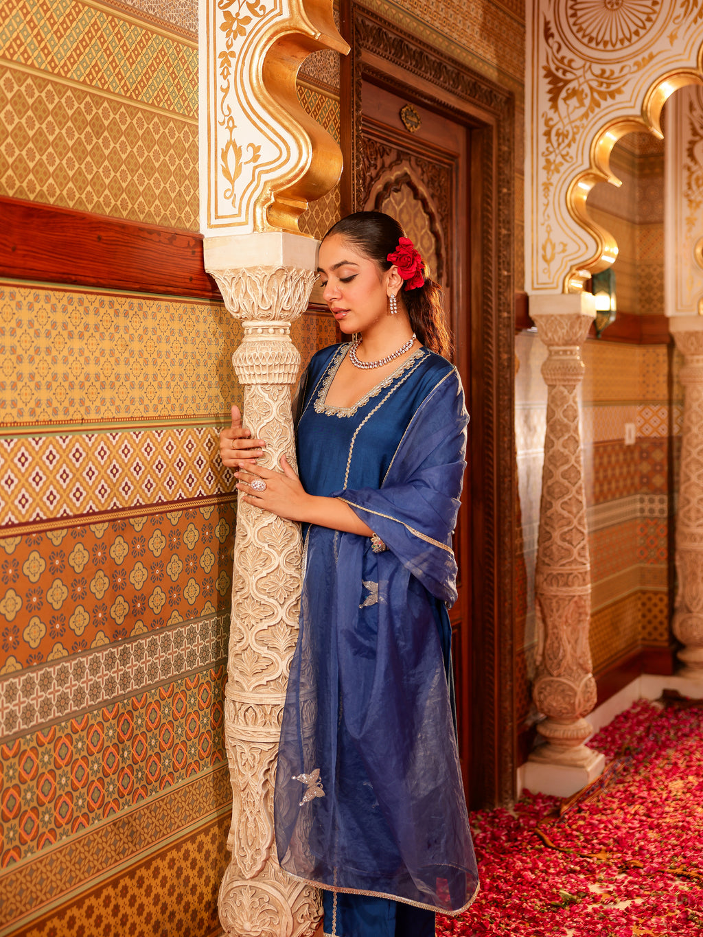 Ira Solid Muslin Suit Set