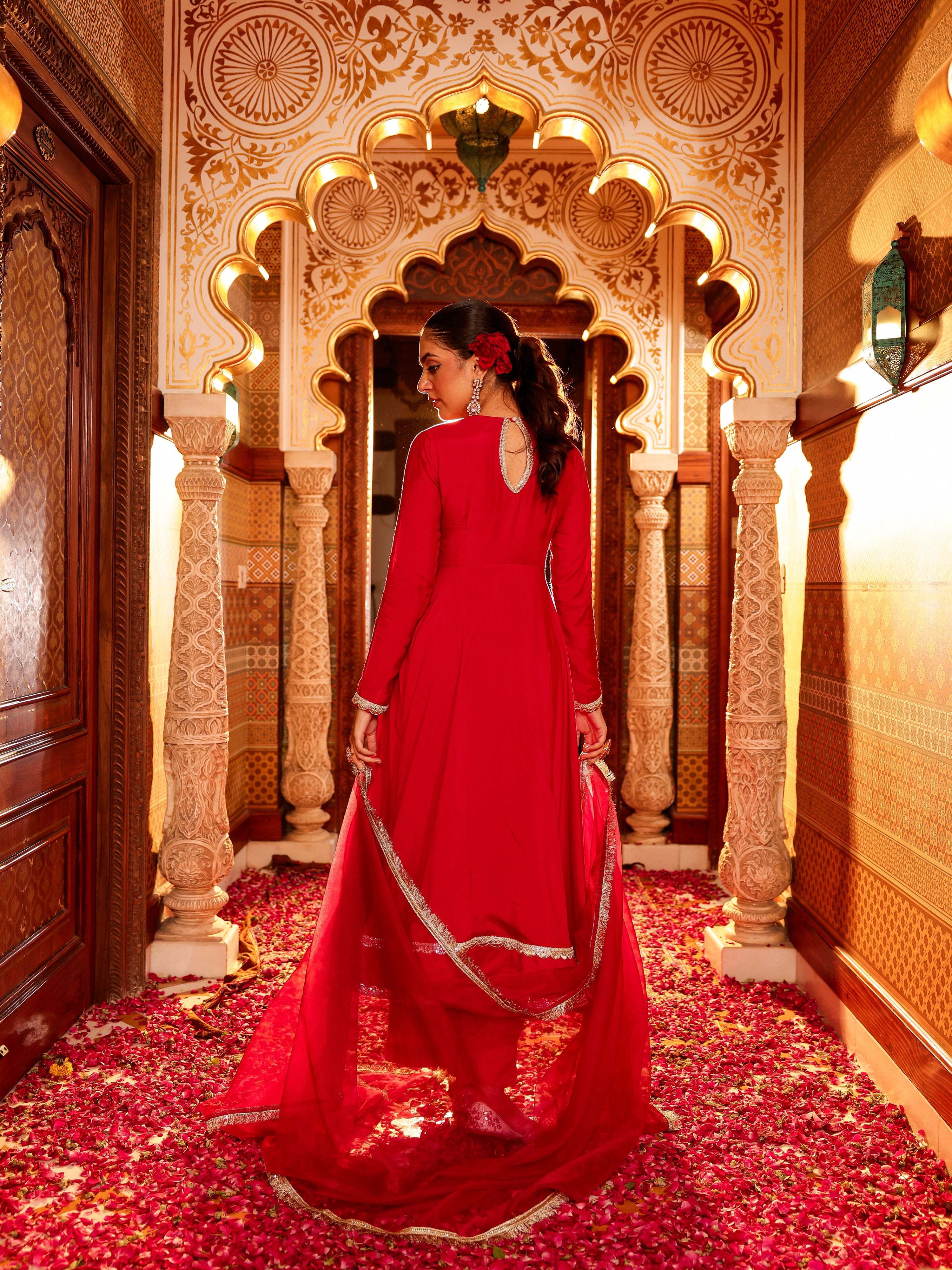 Chandrika Solid Muslin Suit Set