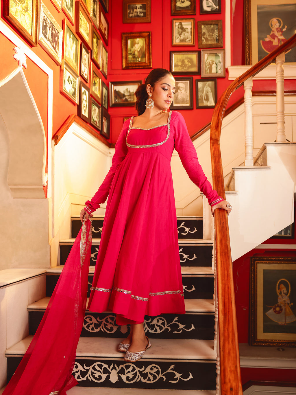 Charvi Solid Cotton Suit Set