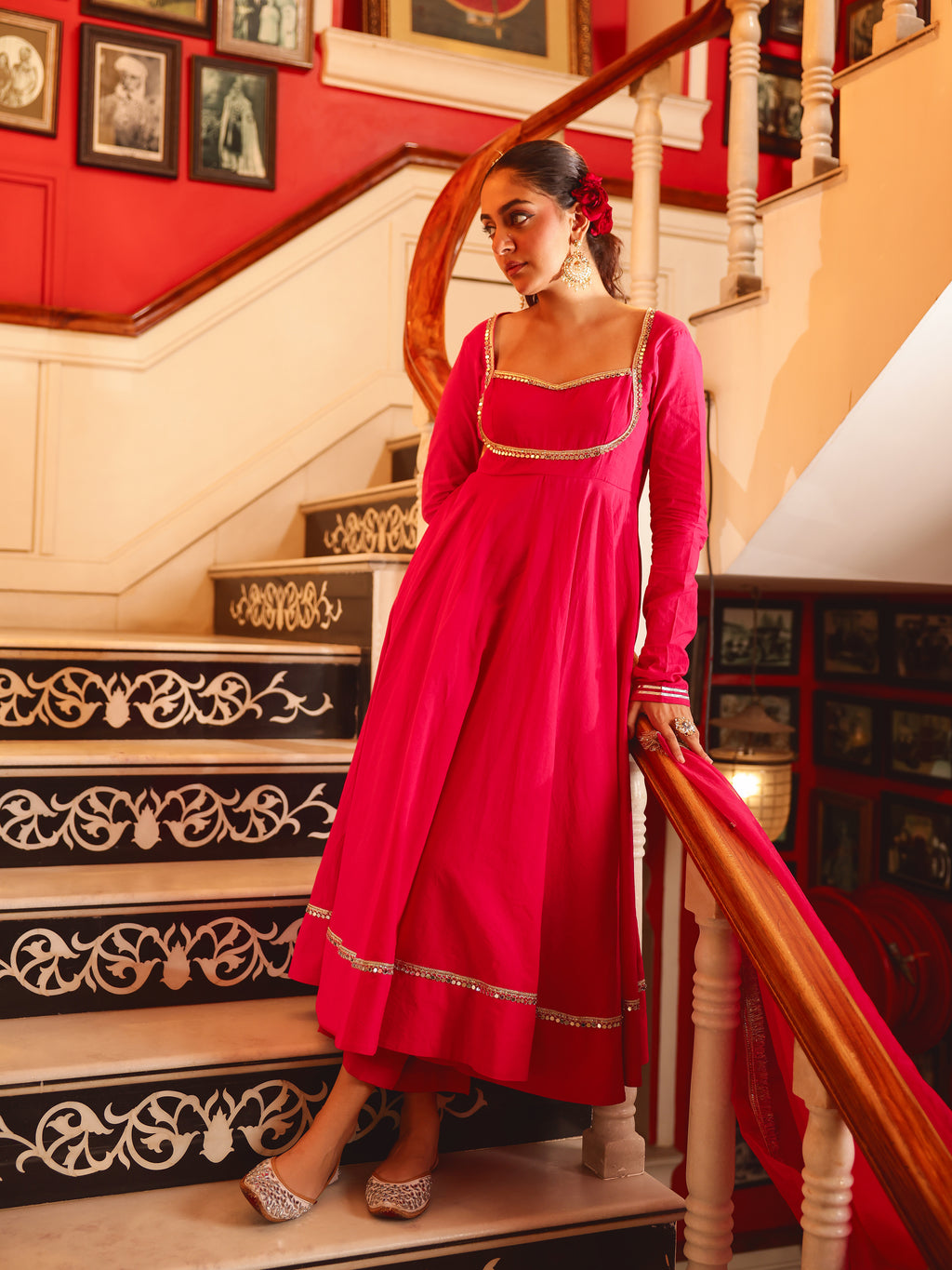 Charvi Solid Cotton Suit Set