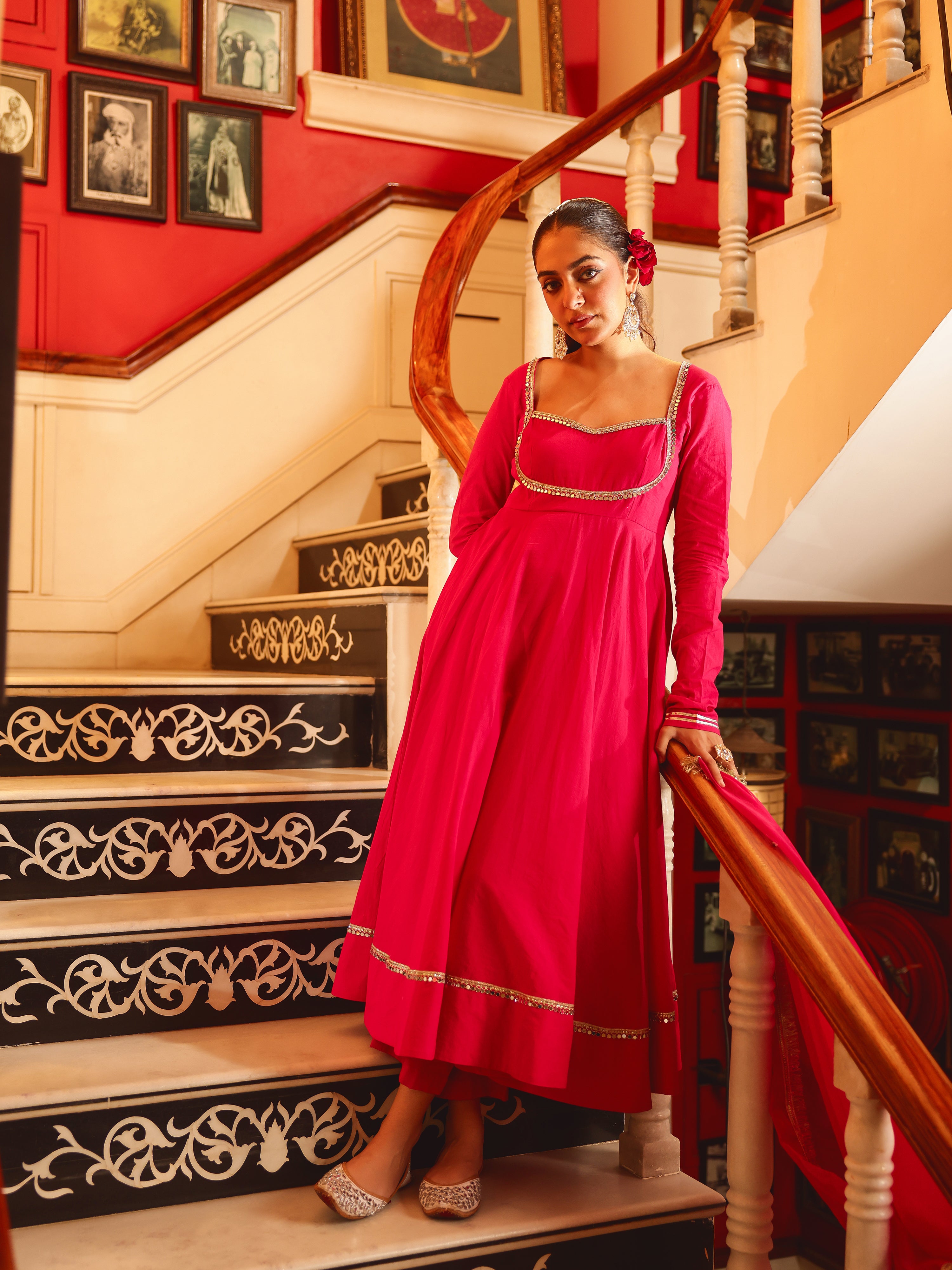 Charvi Solid Cotton Suit Set