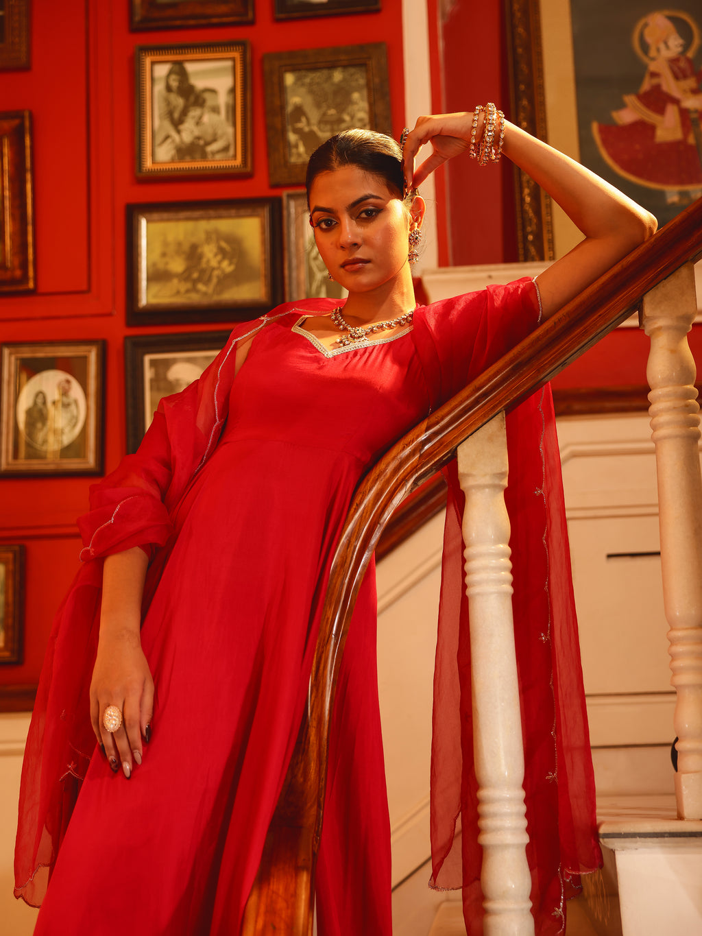 Tivara Solid Muslin Suit Set