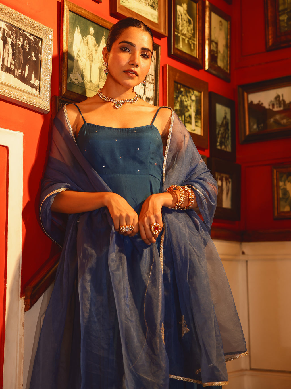 Kshirja Solid Muslin Suit Set