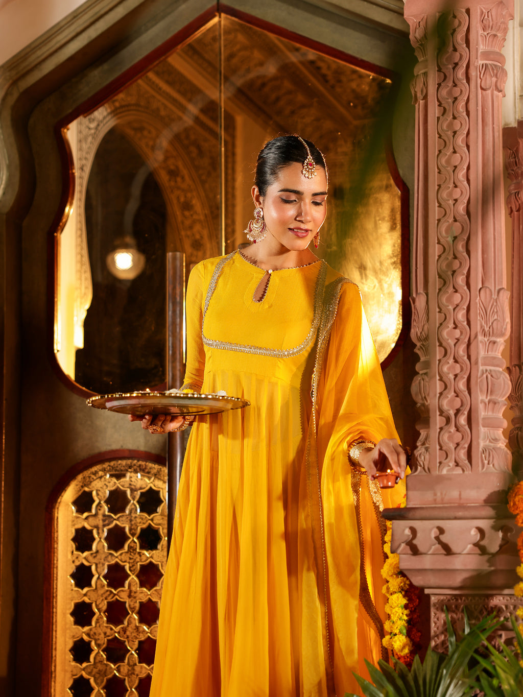 Aloka Solid Georgette Suit Set