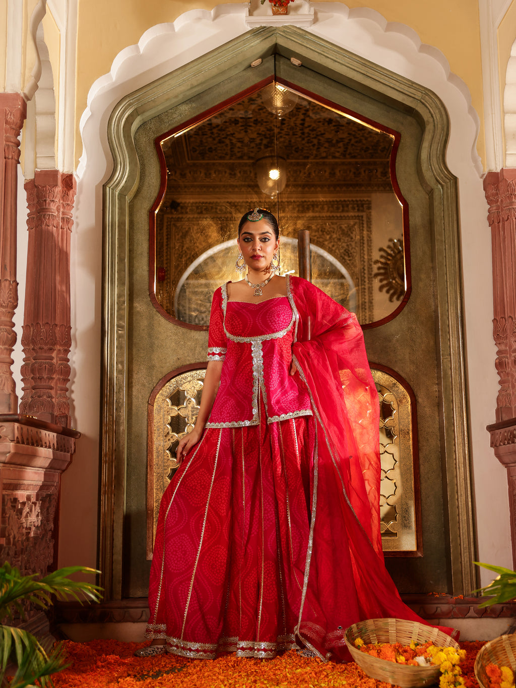 Rivana Handblock Cotton Sharara Set