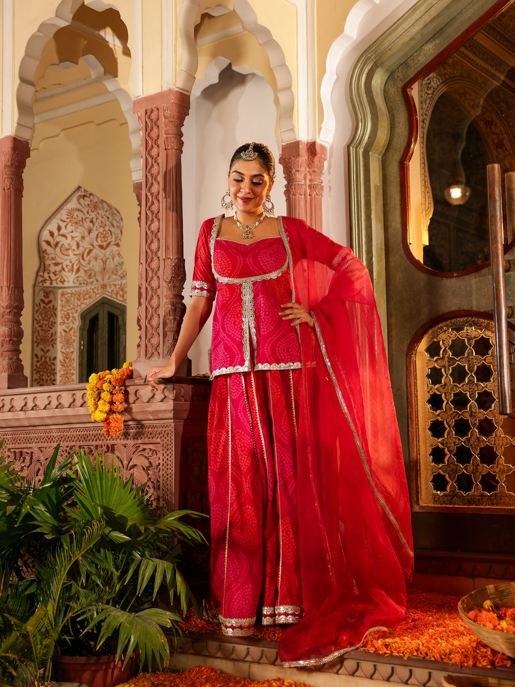 Rivana Handblock Cotton Sharara Set