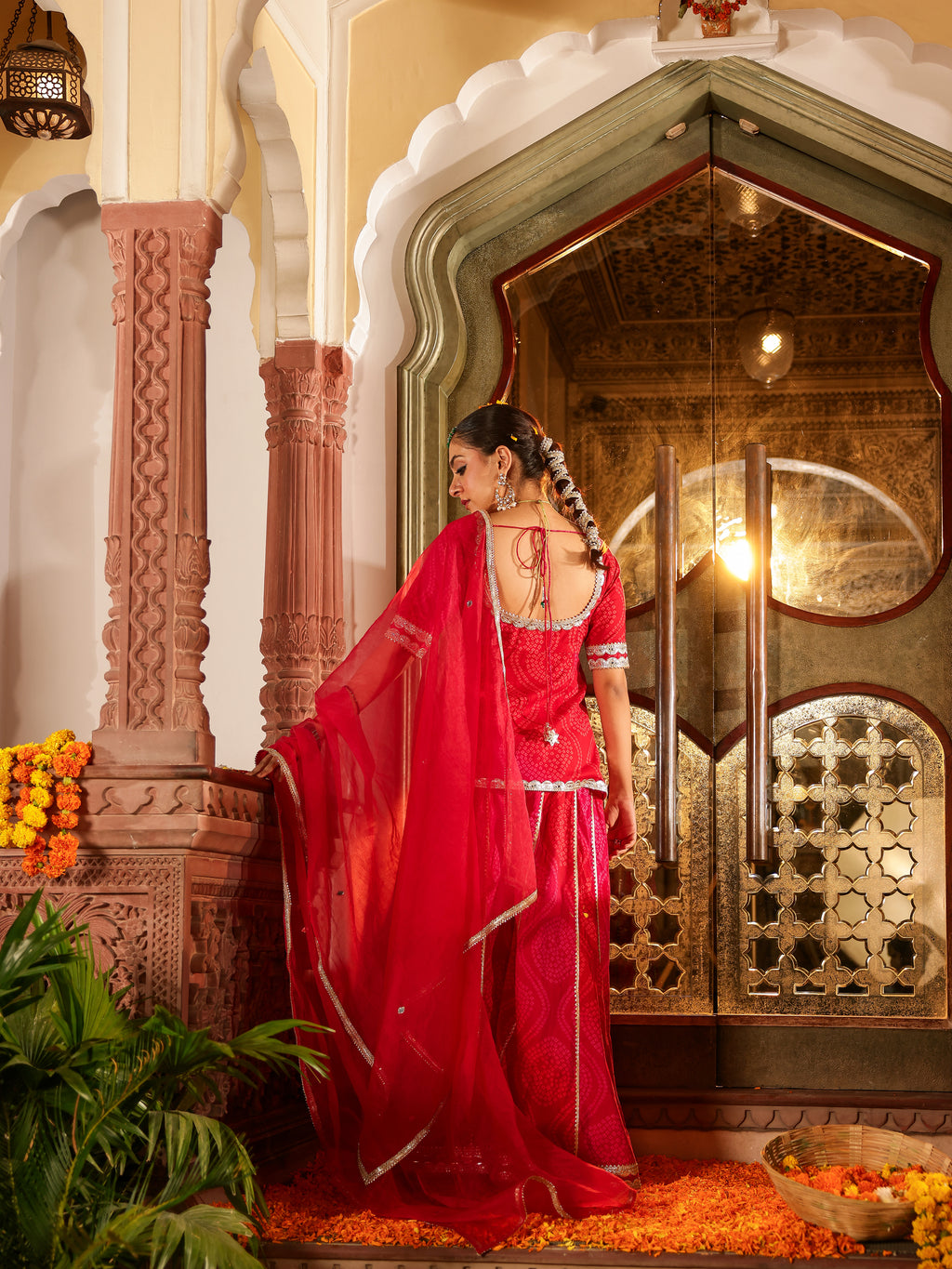 Rivana Handblock Cotton Sharara Set