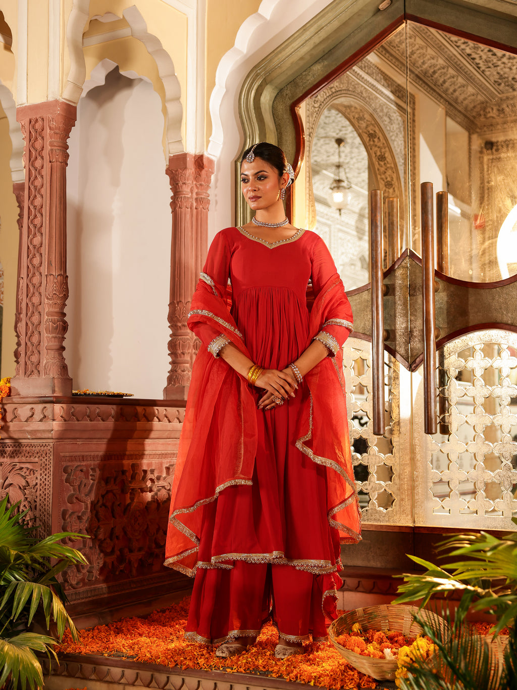 Shivana Solid Georgette Suit Set