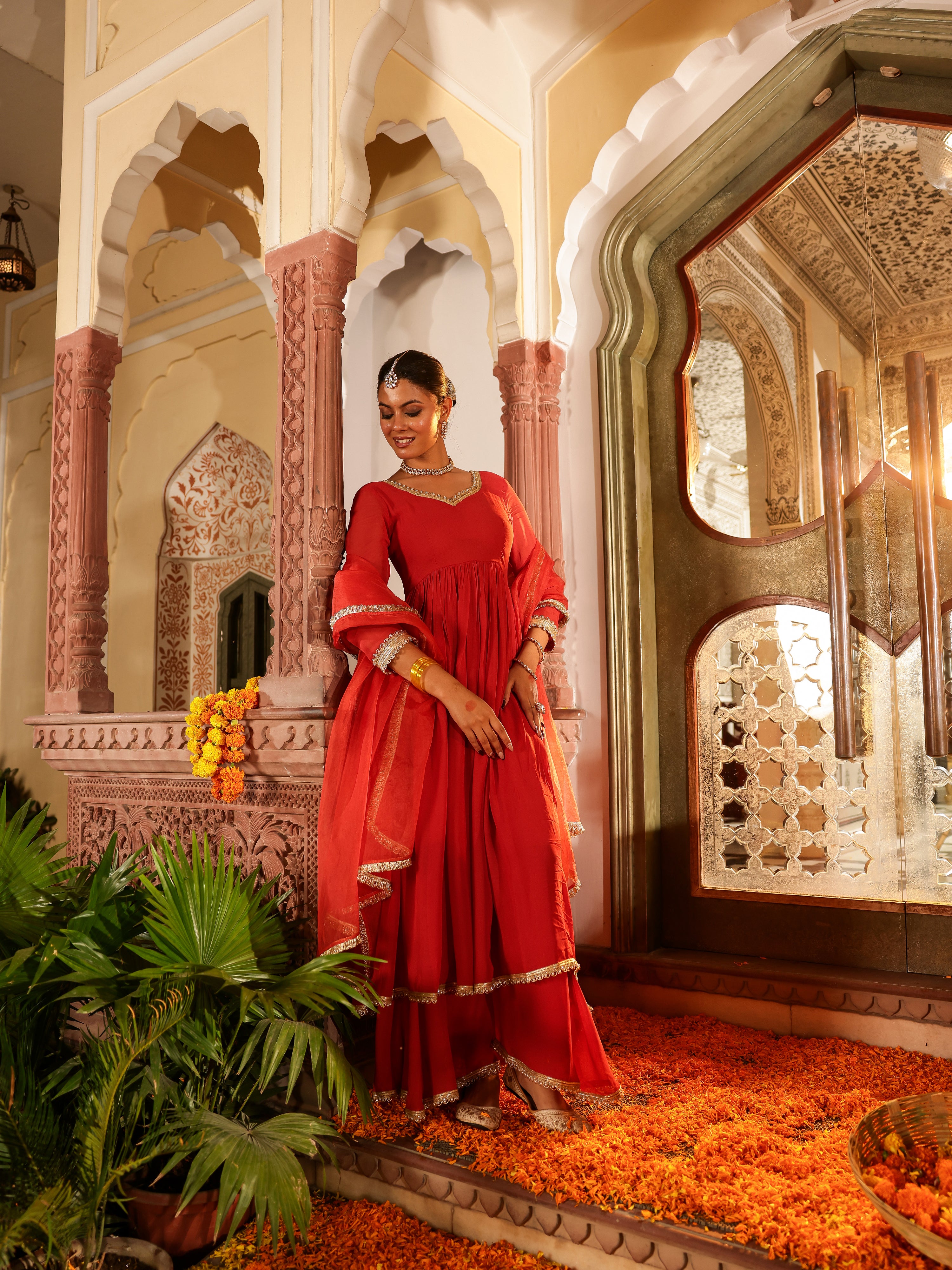 Shivana Solid Georgette Suit Set