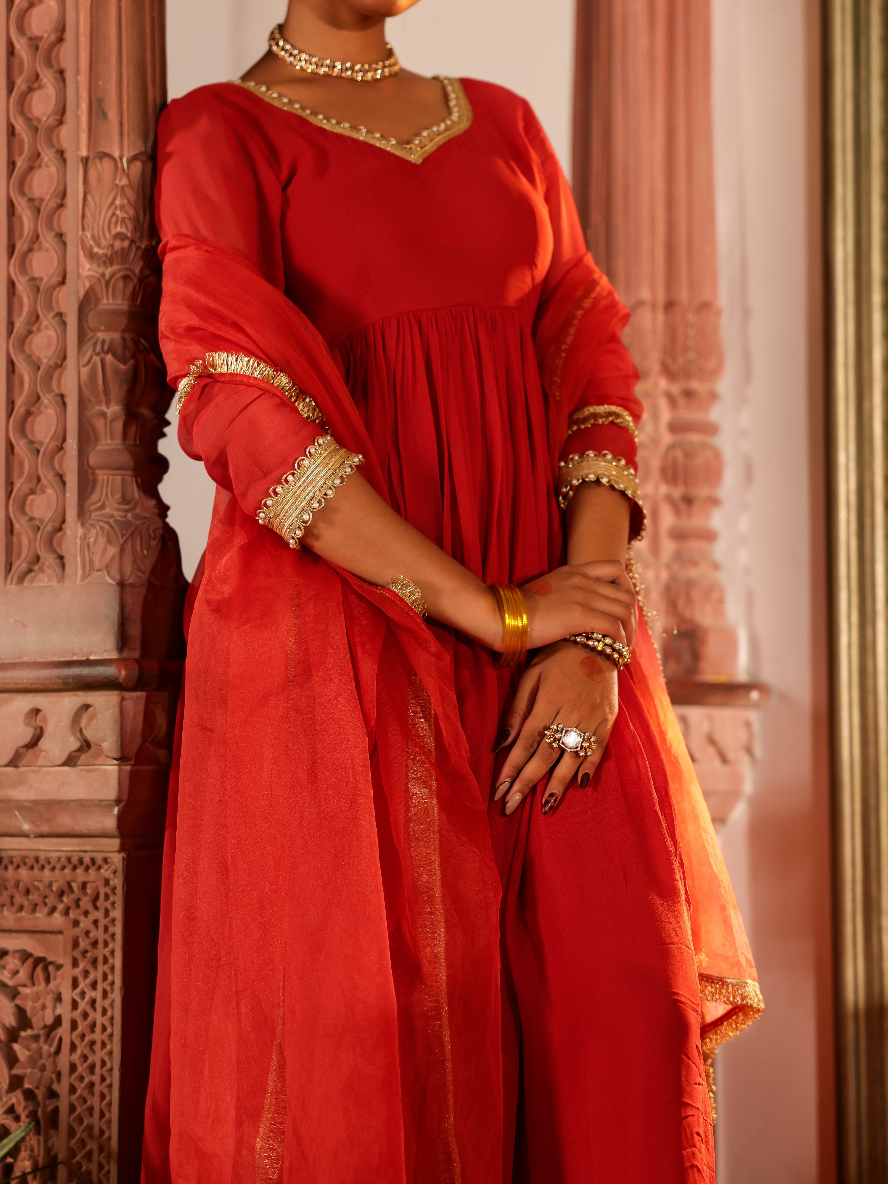 Shivana Solid Georgette Suit Set