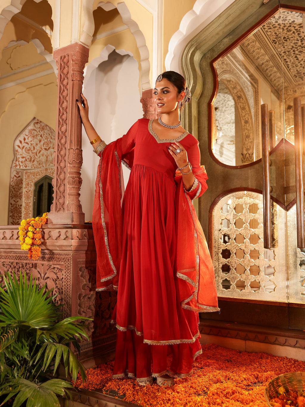 Shivana Solid Georgette Suit Set