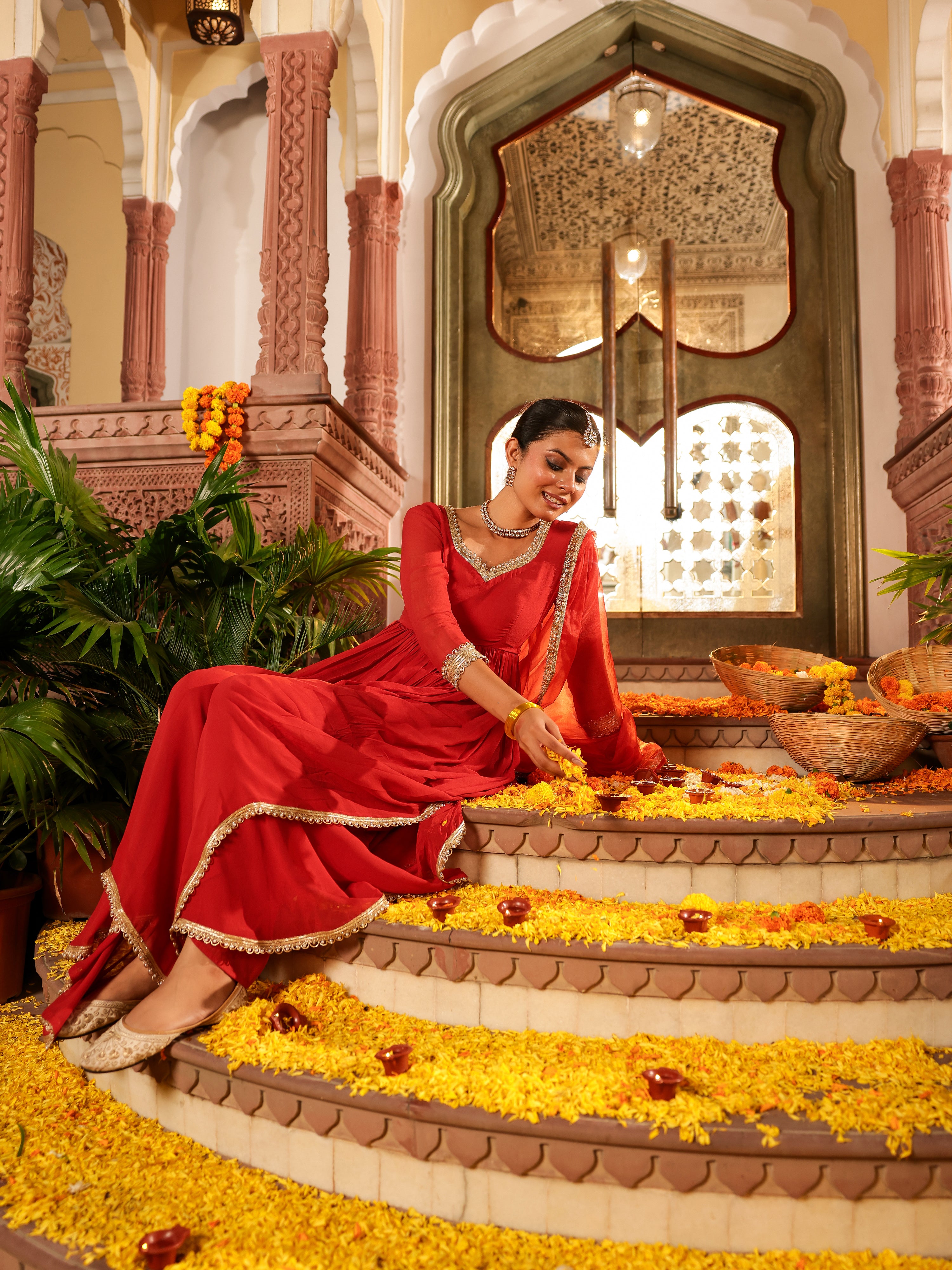 Shivana Solid Georgette Suit Set