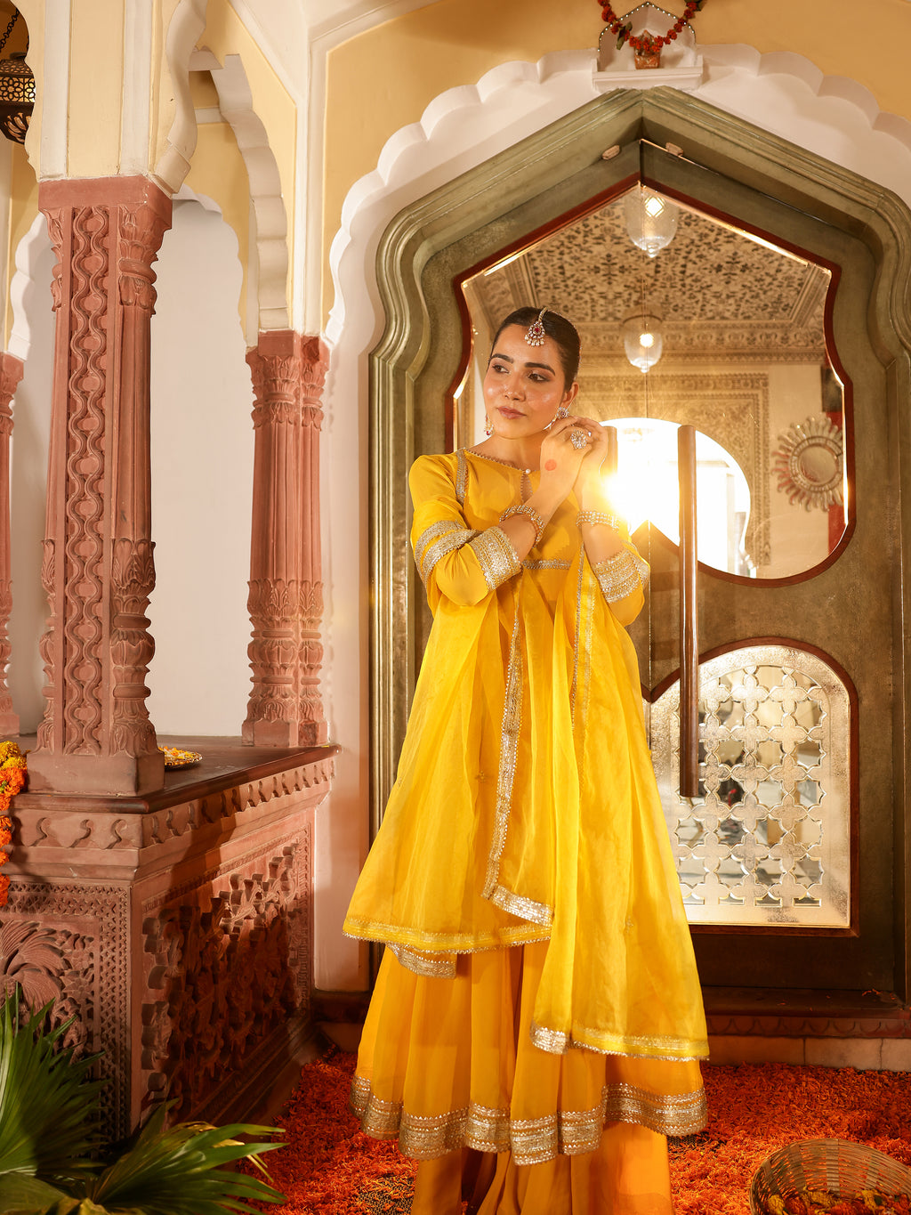 Aloka Solid Georgette Suit Set