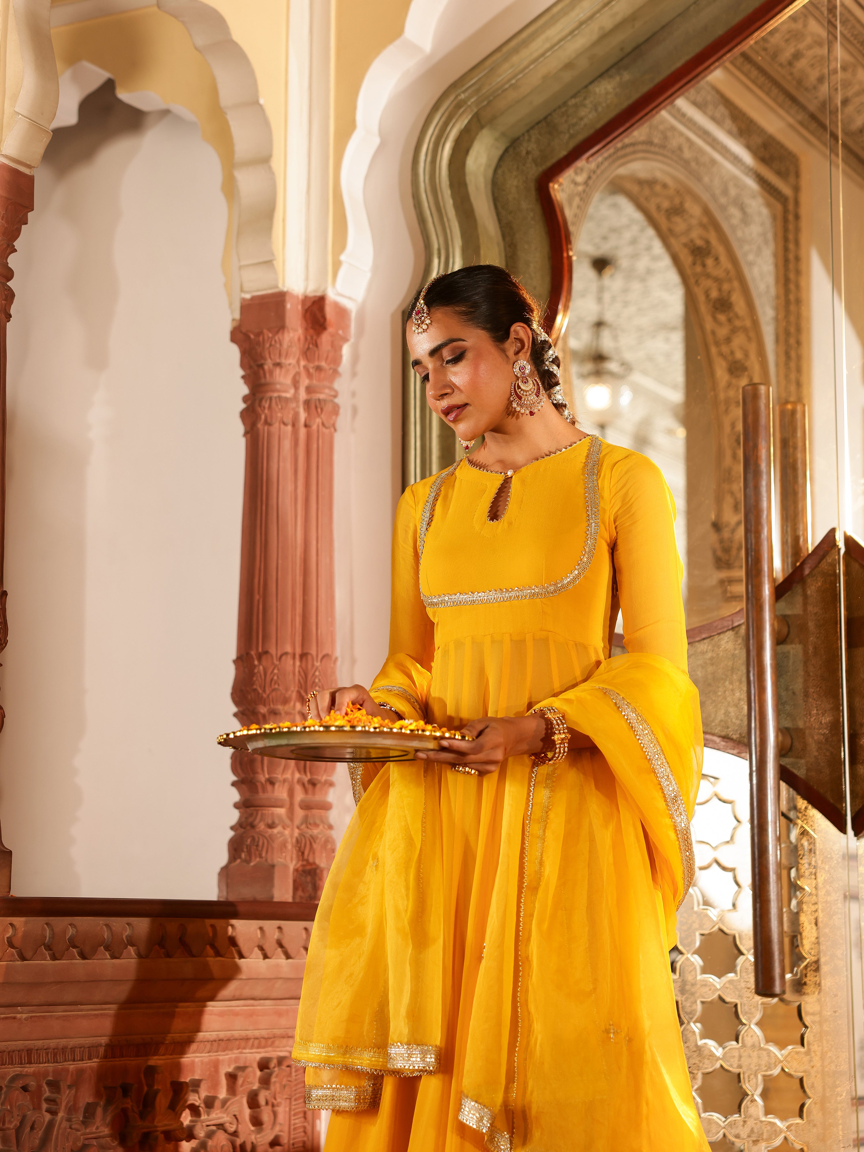 Aloka Solid Georgette Suit Set