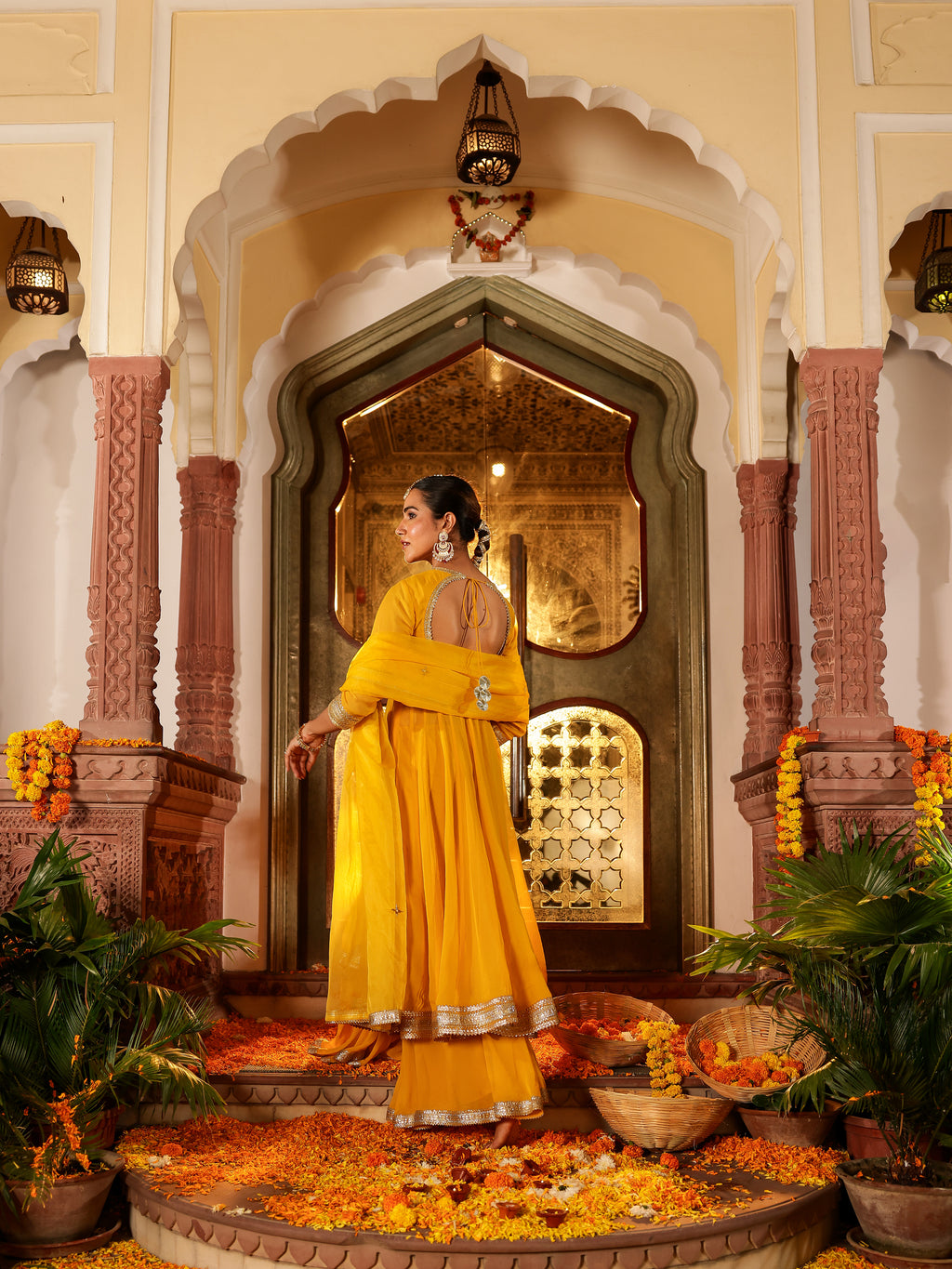 Aloka Solid Georgette Suit Set