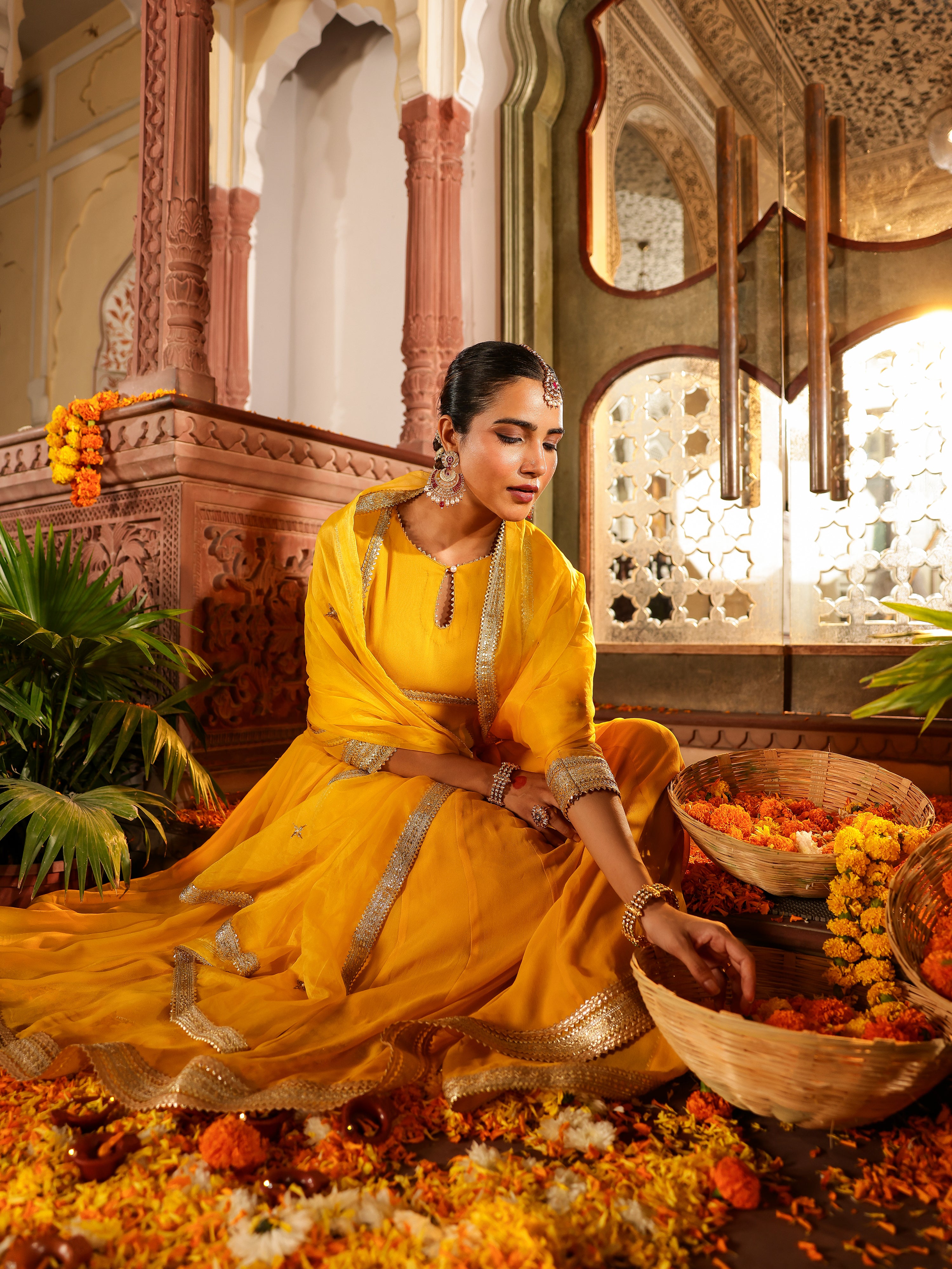 Aloka Solid Georgette Suit Set