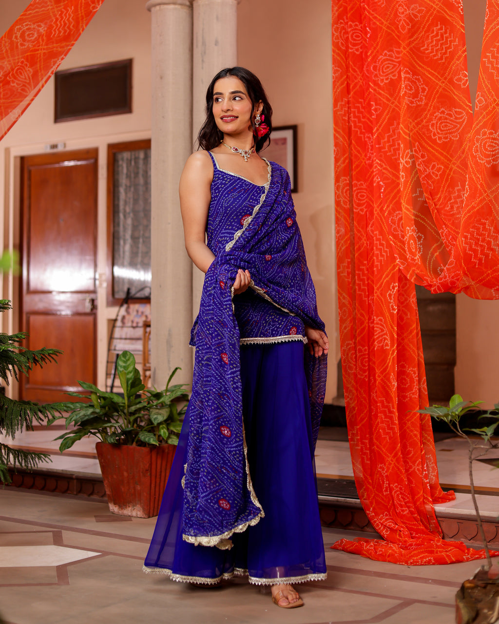 Paavan Bandhej Sharara Set