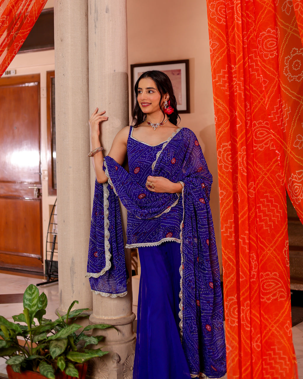 Paavan Bandhej Sharara Set