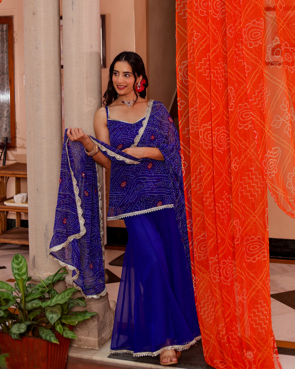 Paavan Bandhej Sharara Set