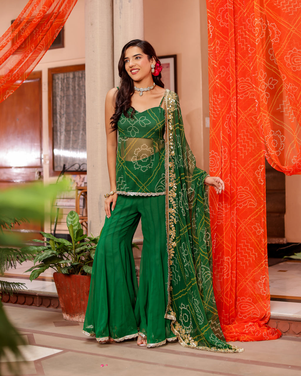 Harsh Bandhej Sharara Set