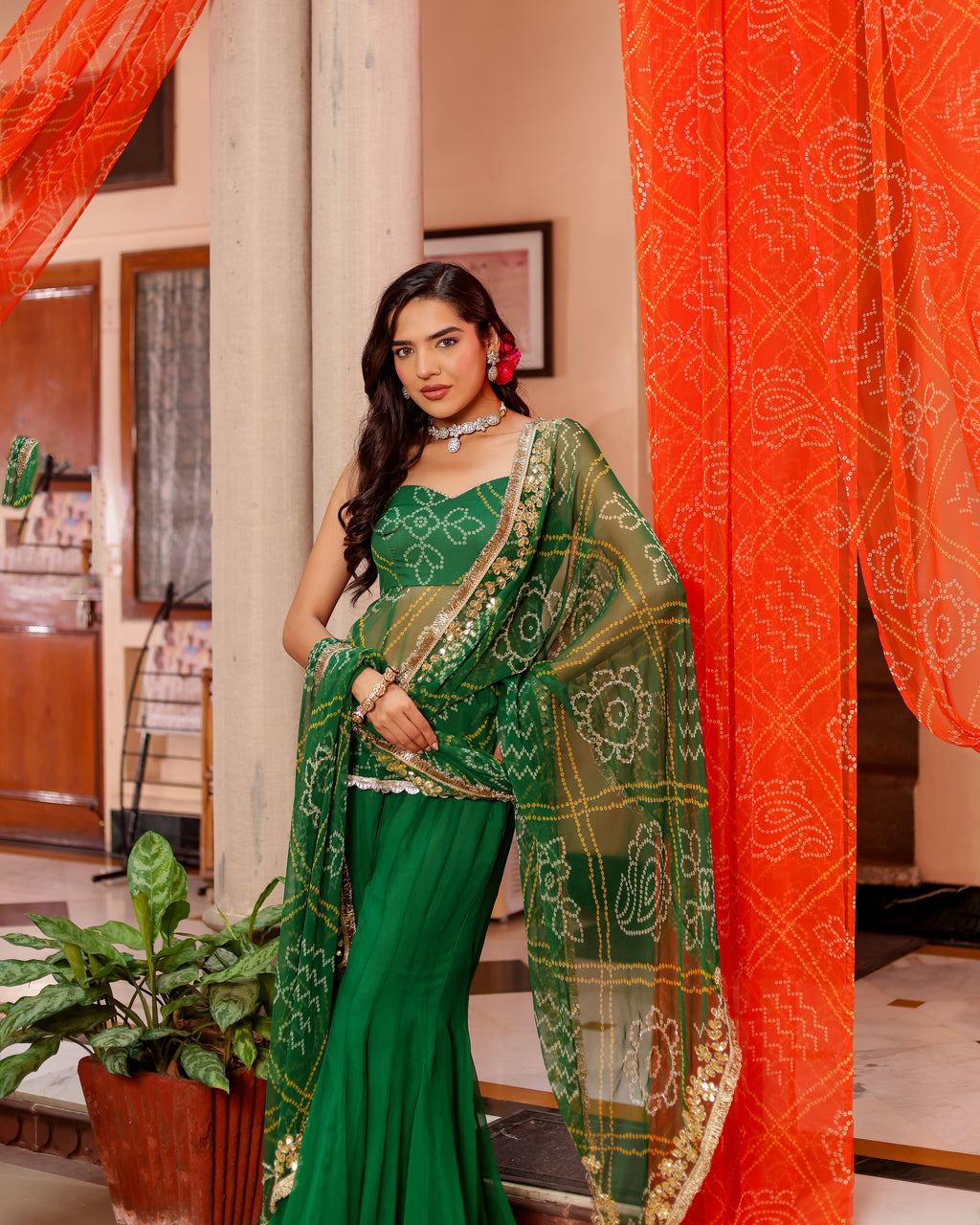 Harsh Bandhej Sharara Set