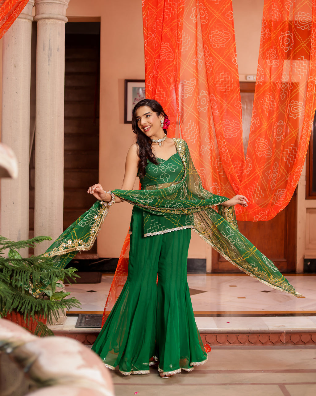 Harsh Bandhej Sharara Set