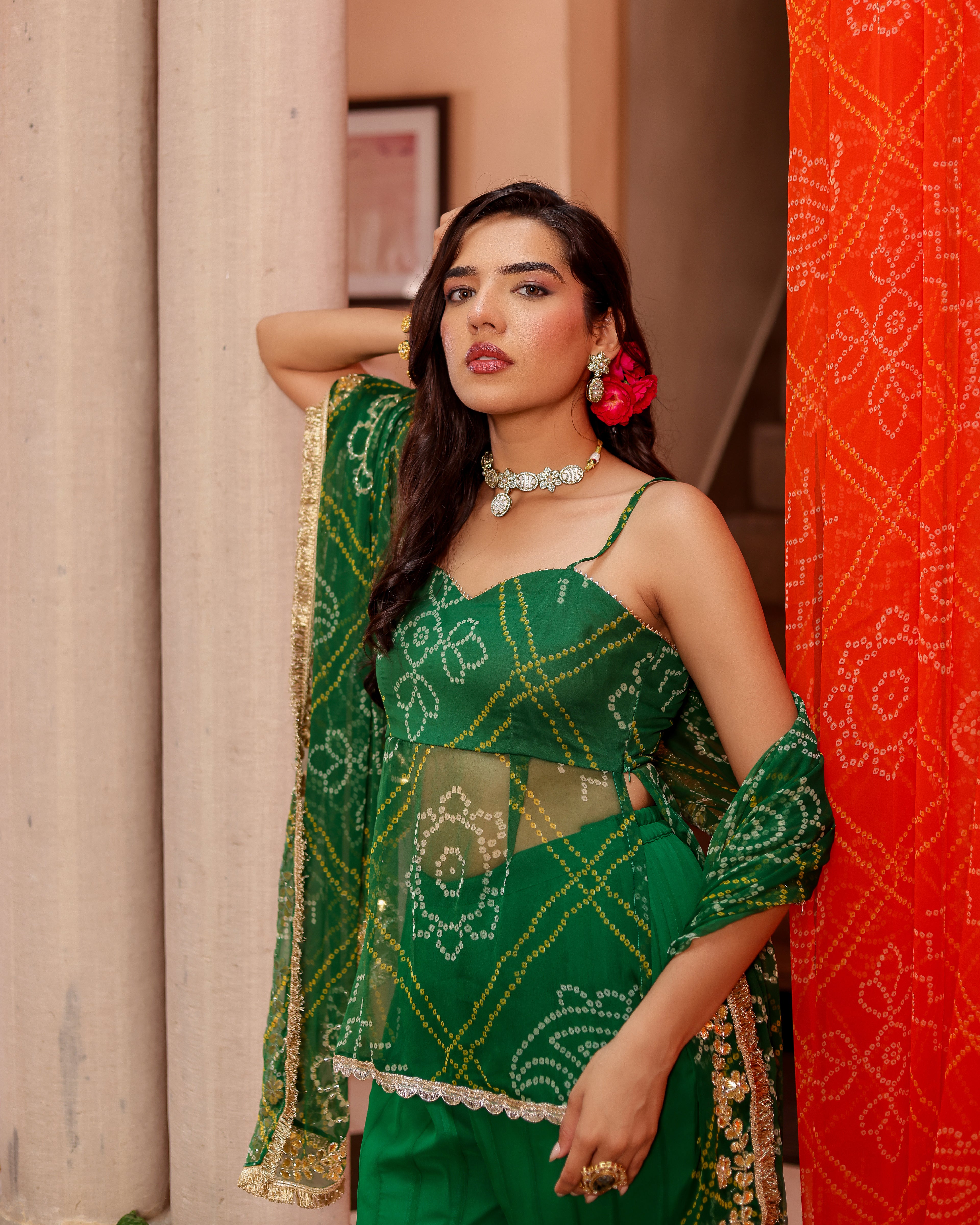 Harsh Bandhej Sharara Set