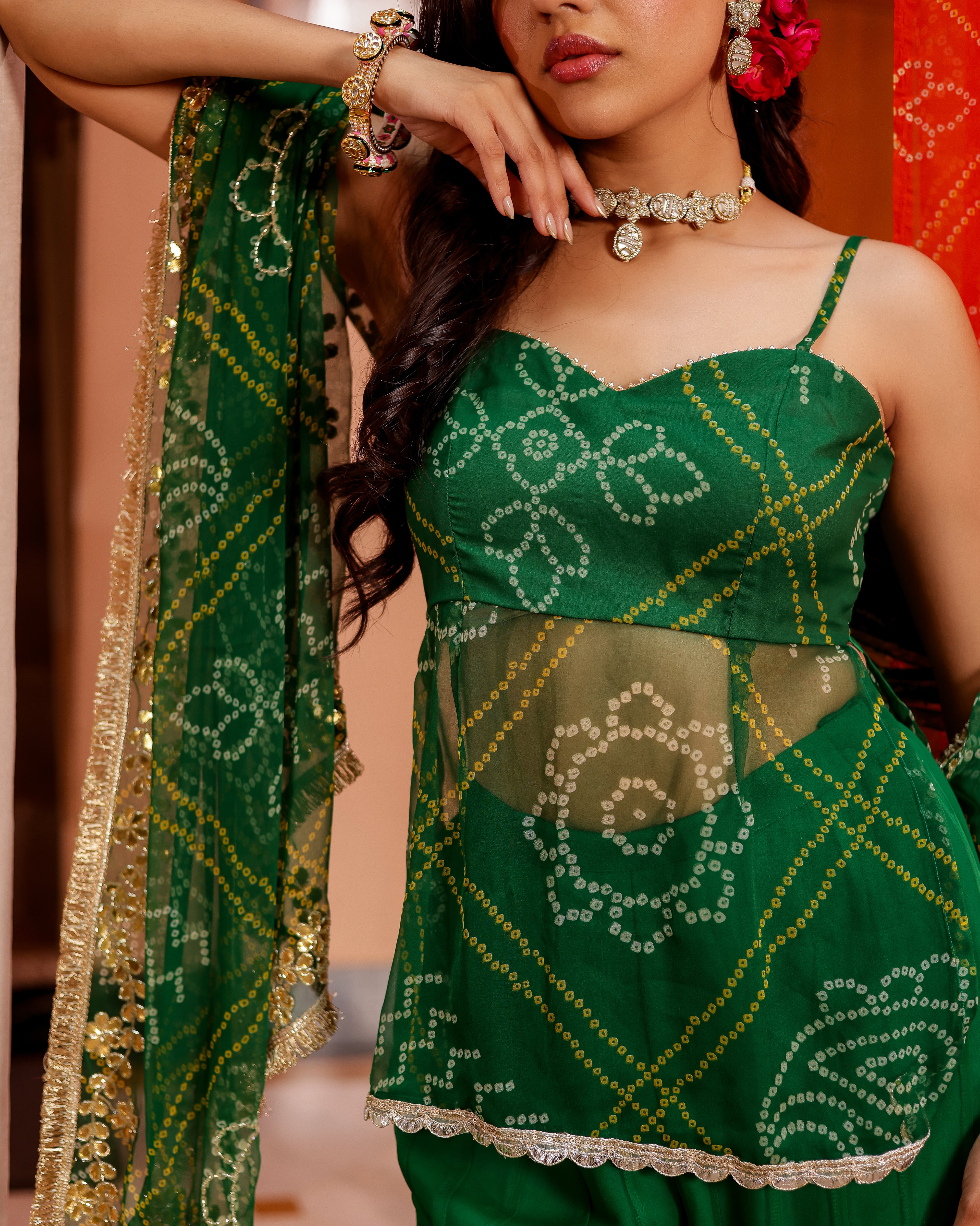Harsh Bandhej Sharara Set