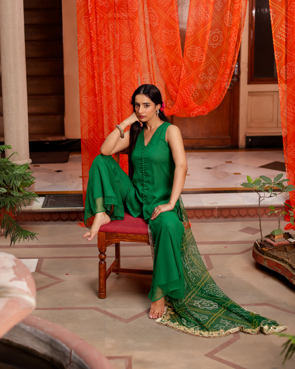 Kanchan Georgette Co-ord Set