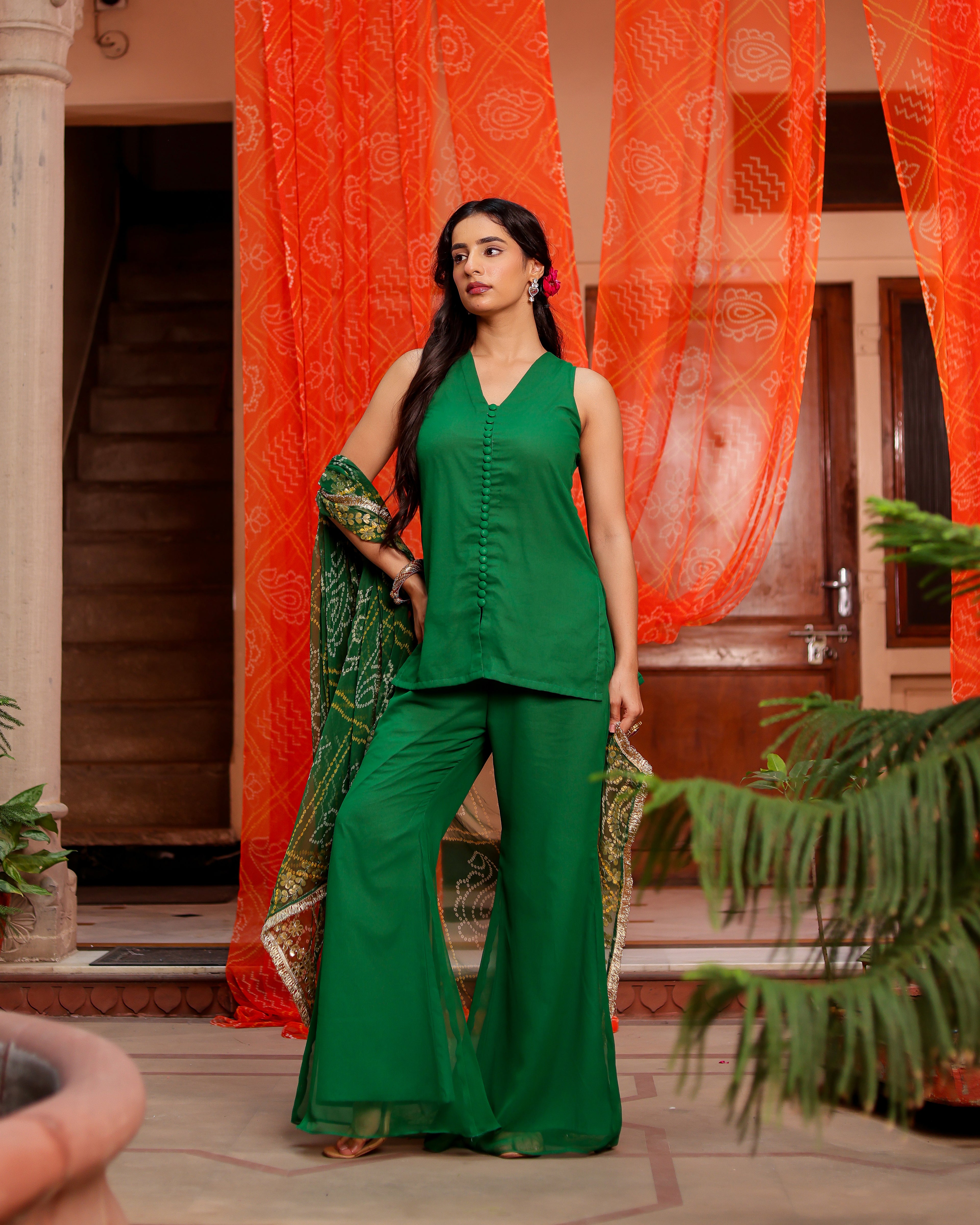 Kanchan Georgette Co-ord Set