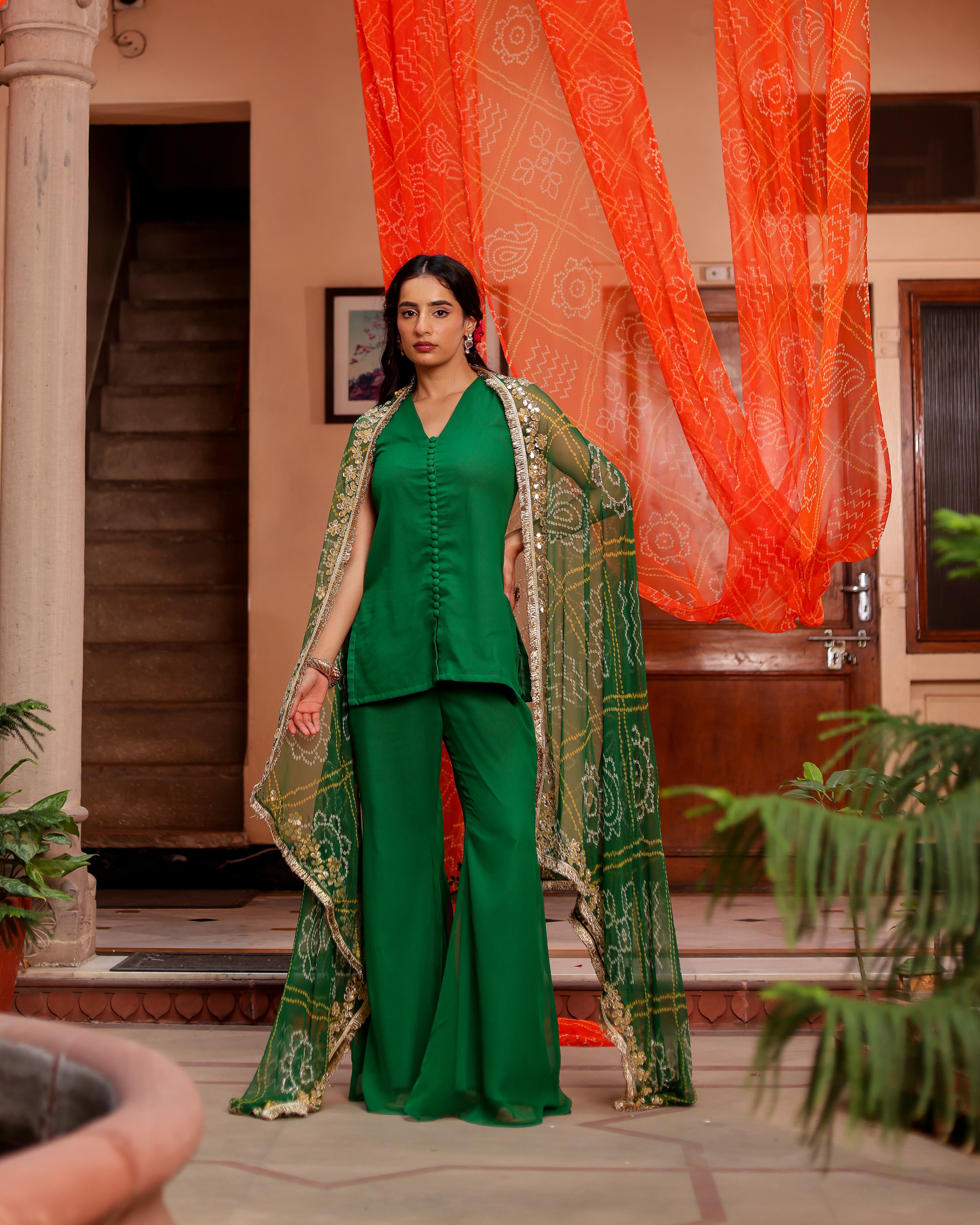 Kanchan Georgette Co-ord Set
