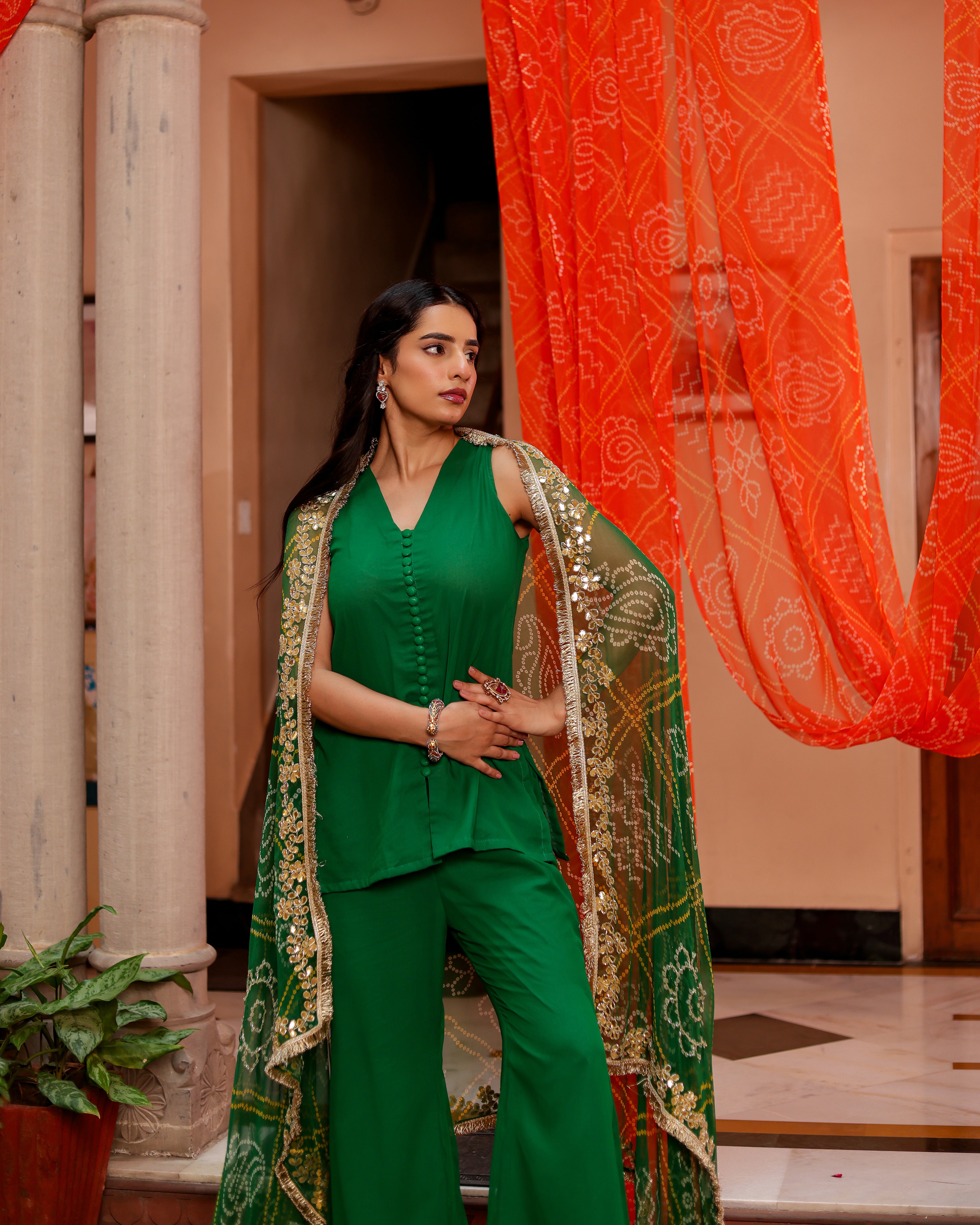 Kanchan Georgette Co-ord Set