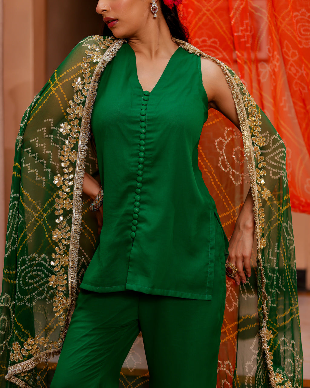 Kanchan Georgette Co-ord Set