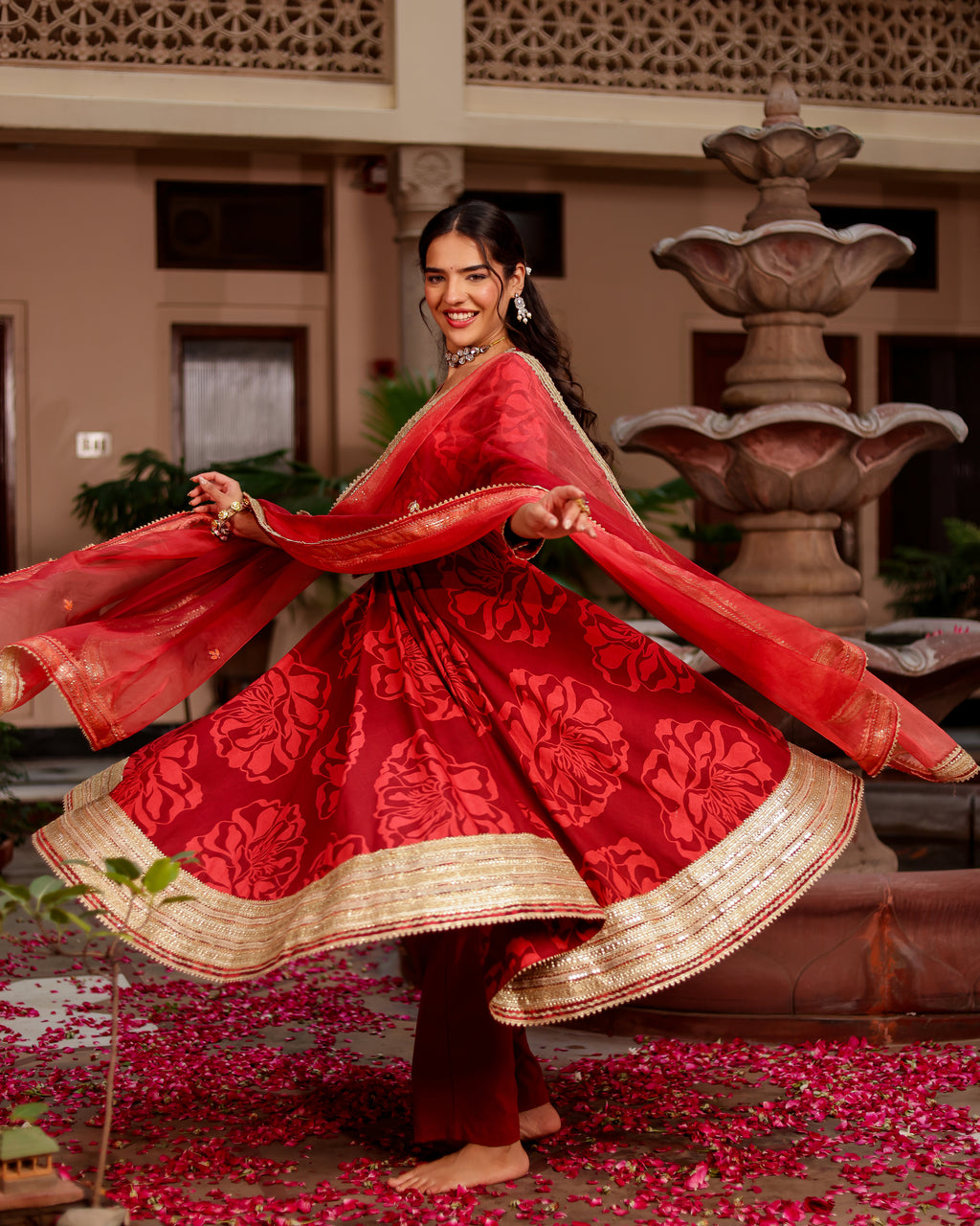 Saaj Handblock Suit Set
