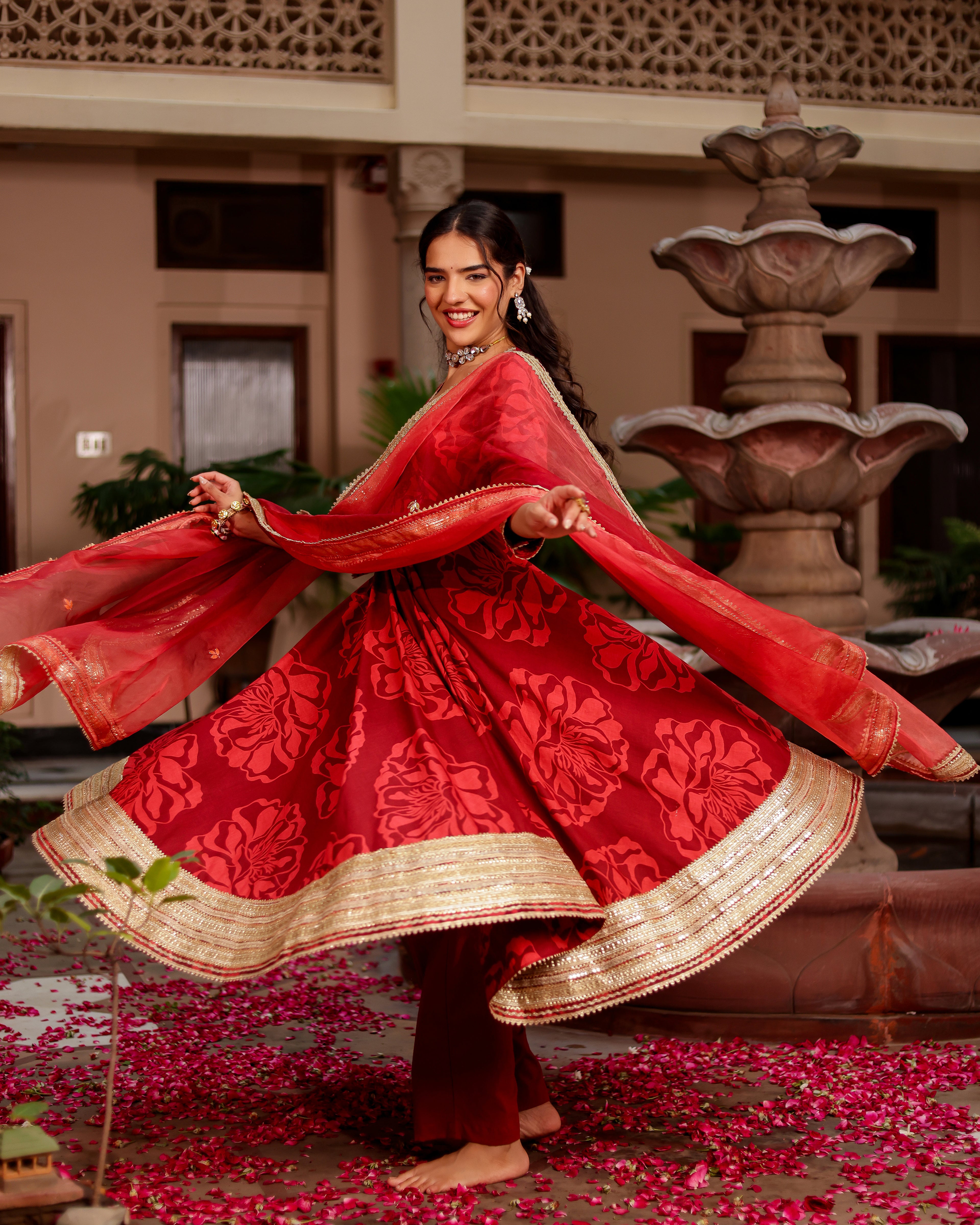 Saaj Handblock Suit Set
