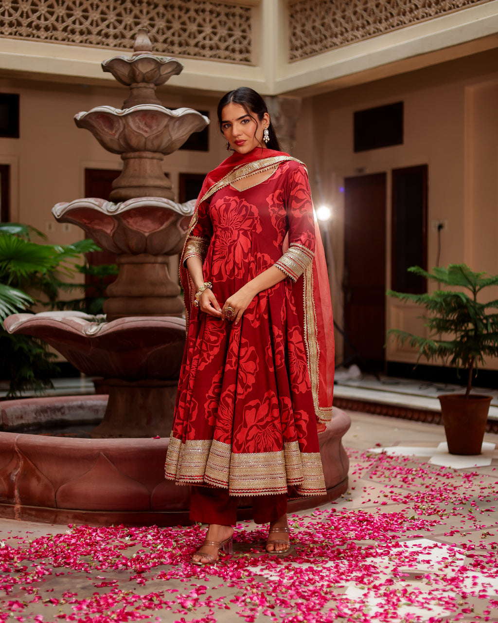 Saaj Handblock Suit Set