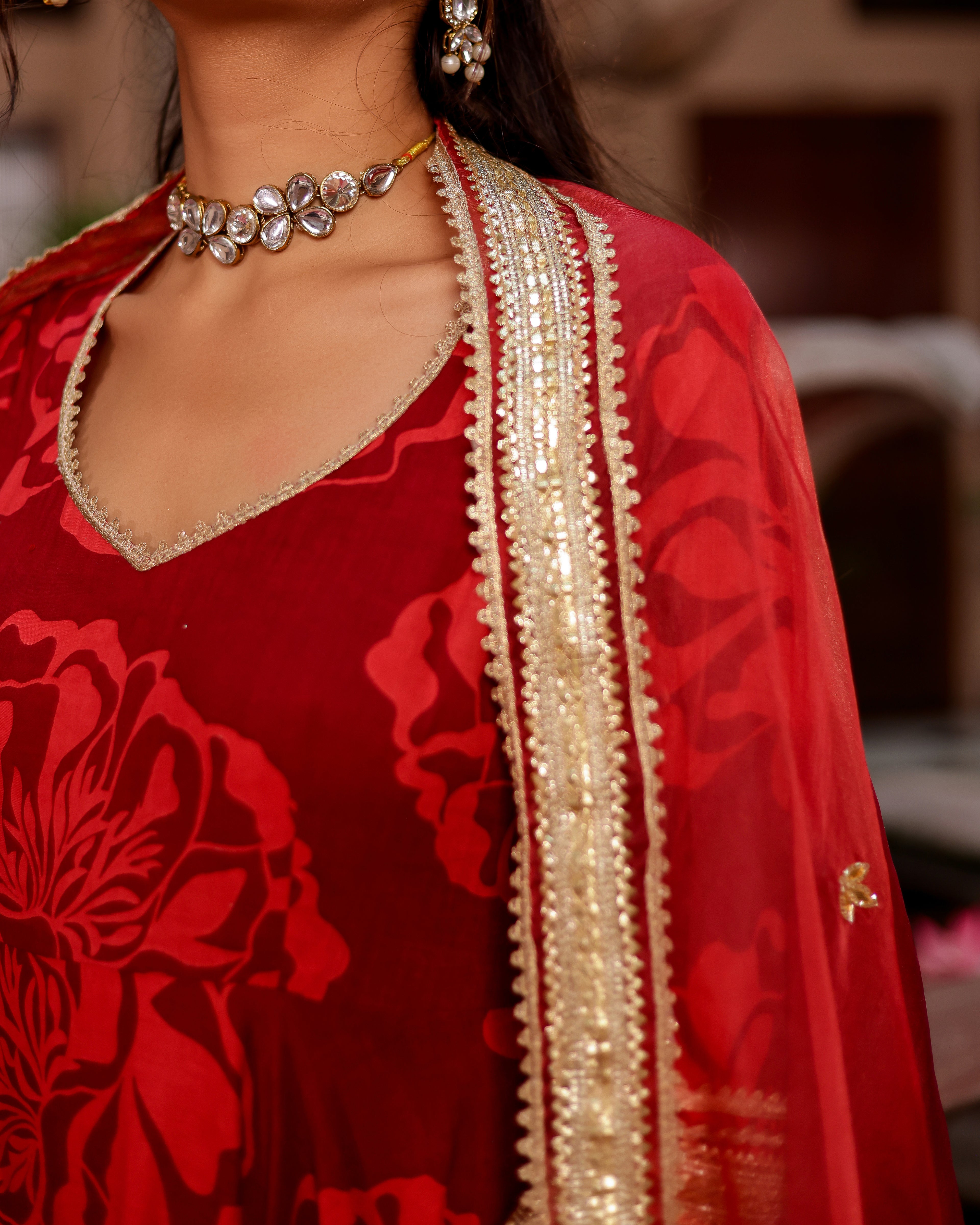 Saaj Handblock Suit Set