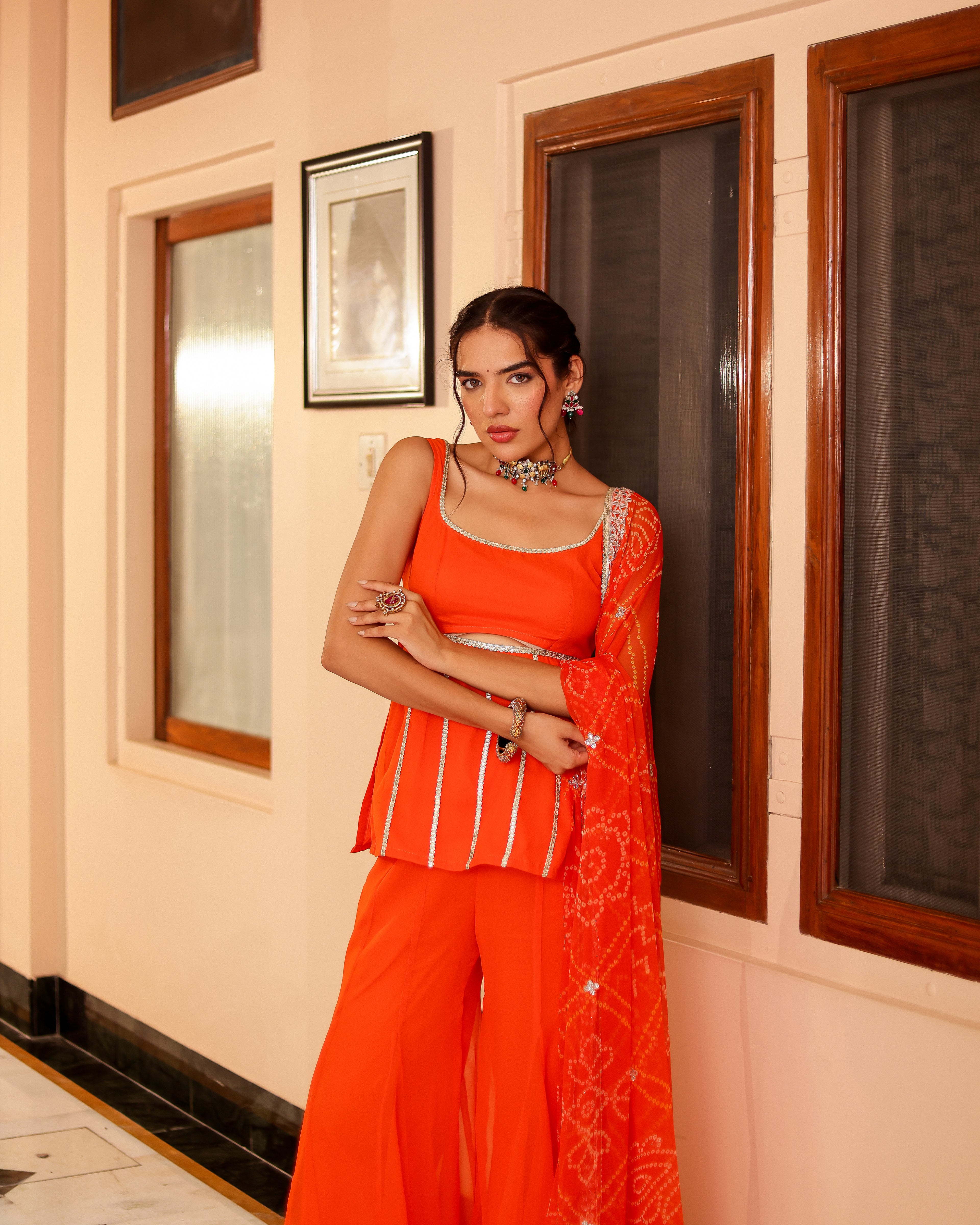 Bandhan Georgette Sharara Set