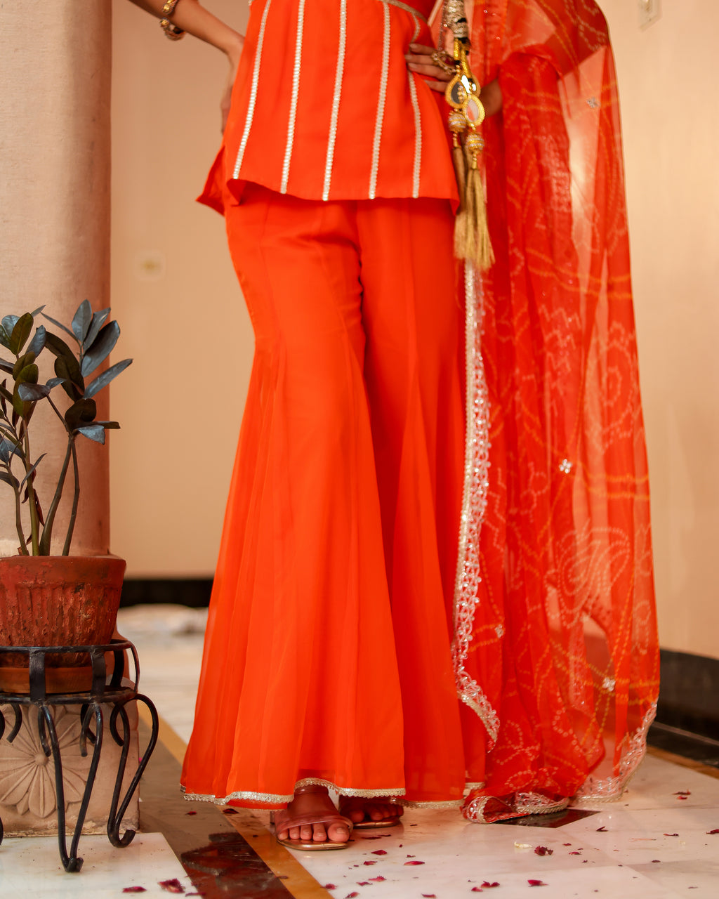 Bandhan Georgette Sharara Set