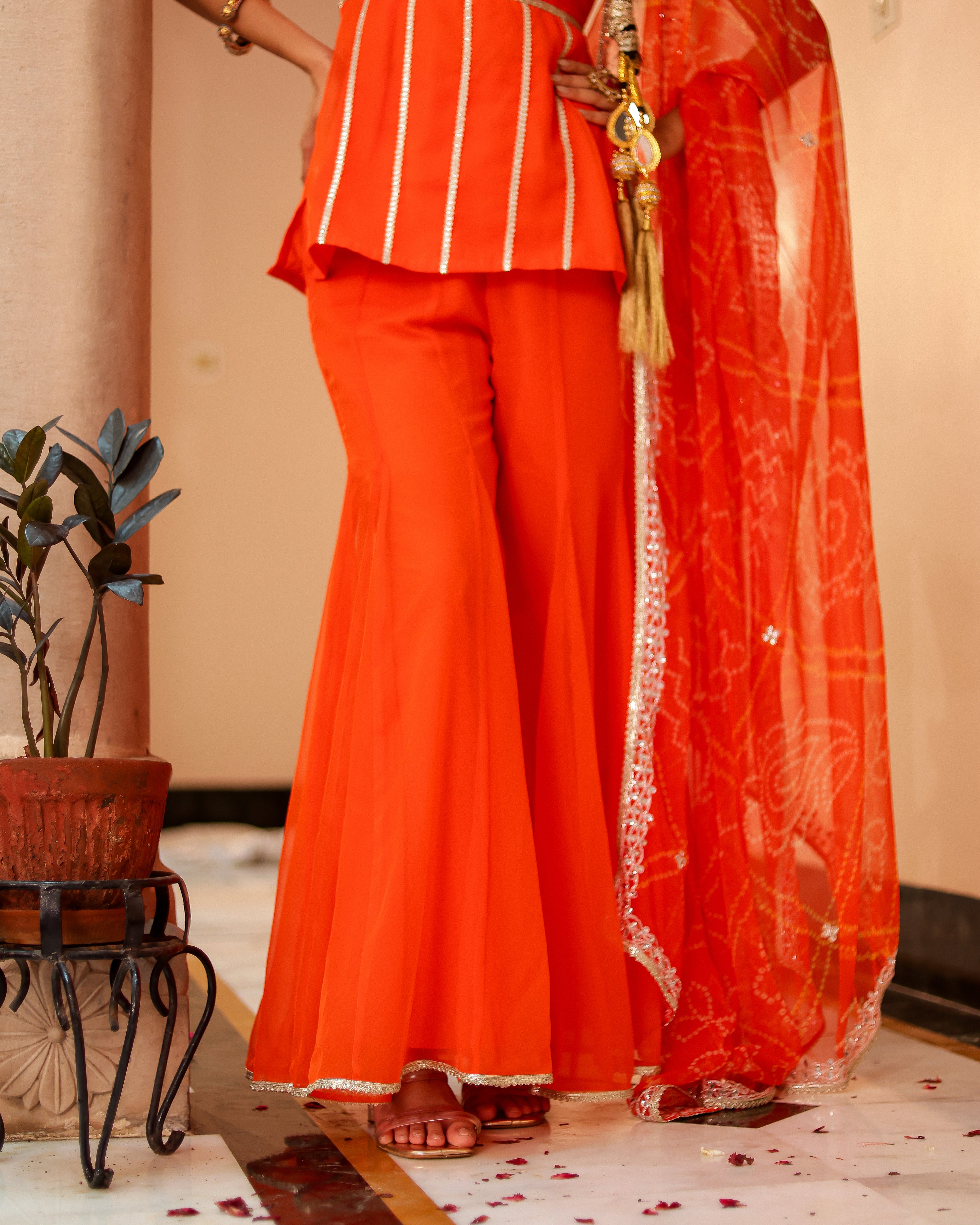 Bandhan Georgette Sharara Set