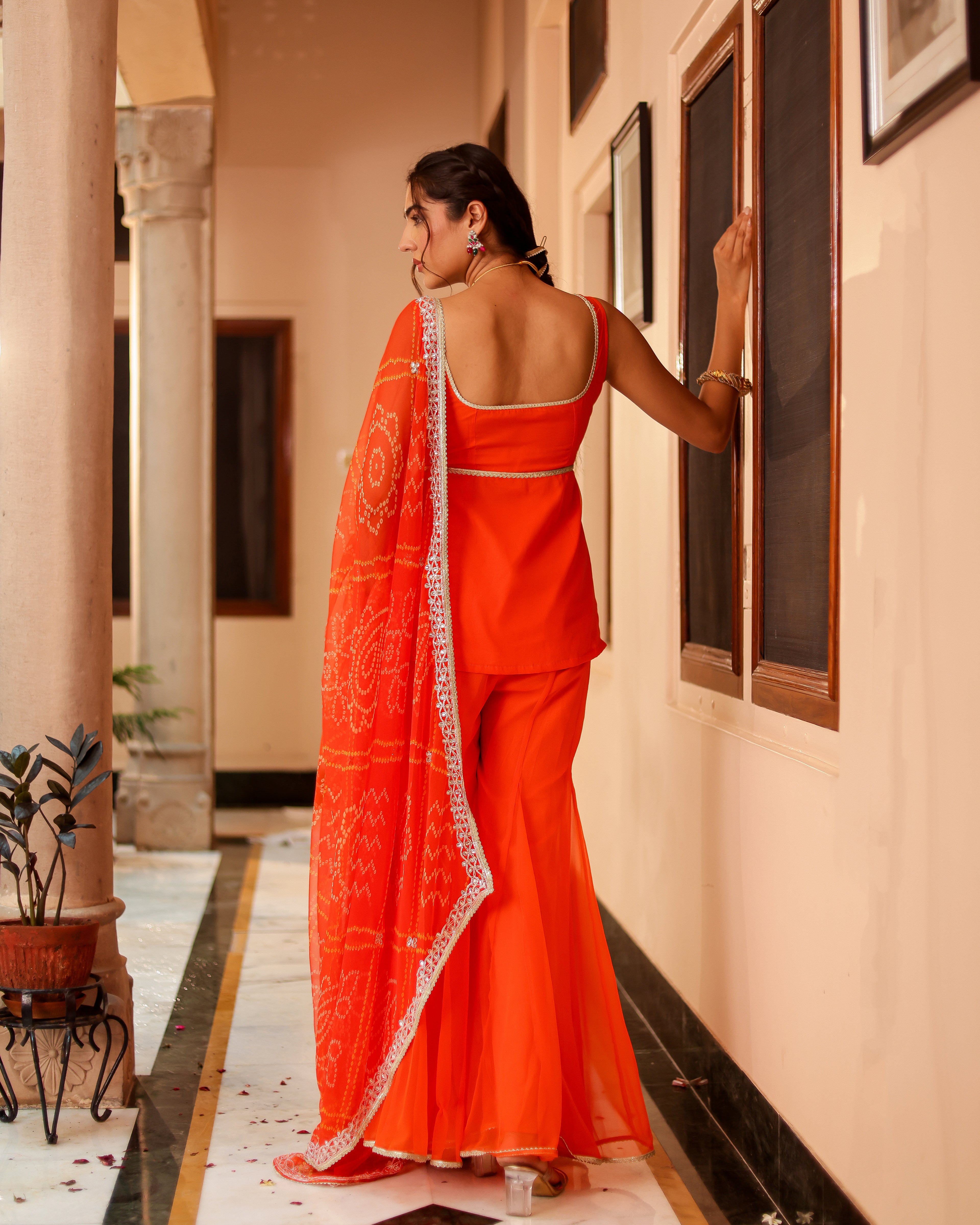 Bandhan Georgette Sharara Set